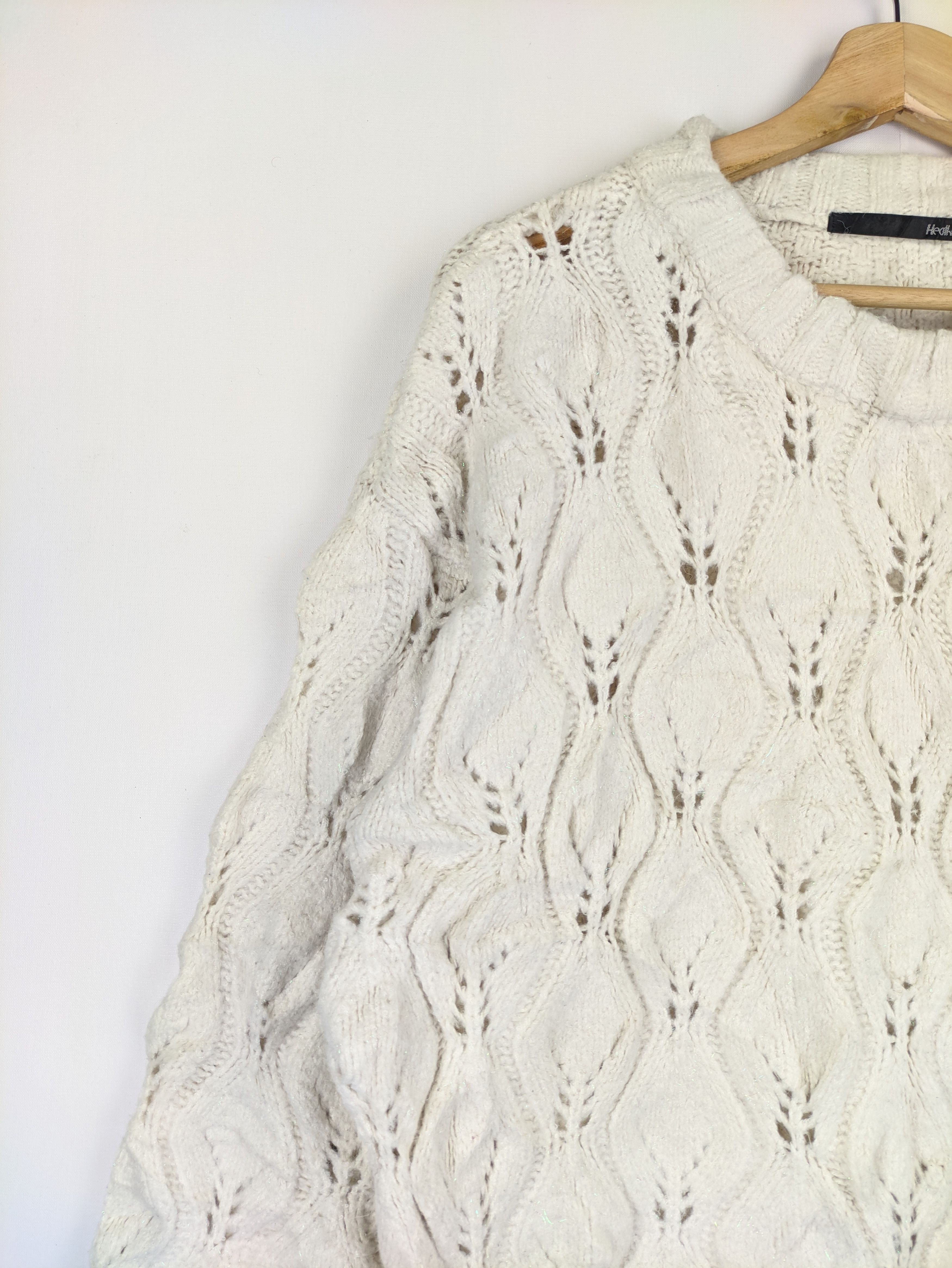 Japanese Brand Steals🔥Cable Knit Sweater by Heater Size M / US 6-8 / IT 42-44 - 5 Thumbnail