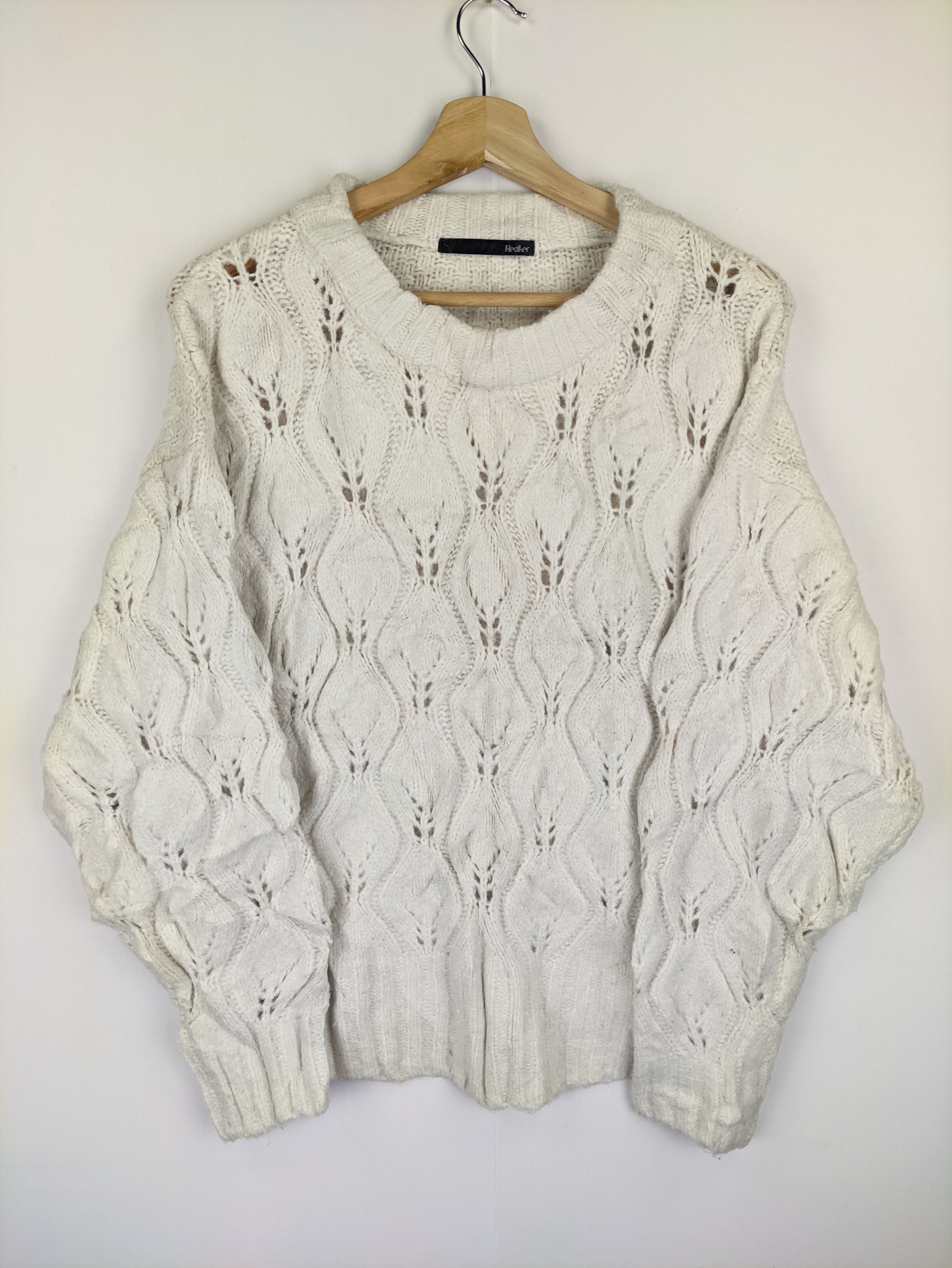 Japanese Brand Steals🔥Cable Knit Sweater by Heater Size M / US 6-8 / IT 42-44 - 9 Thumbnail