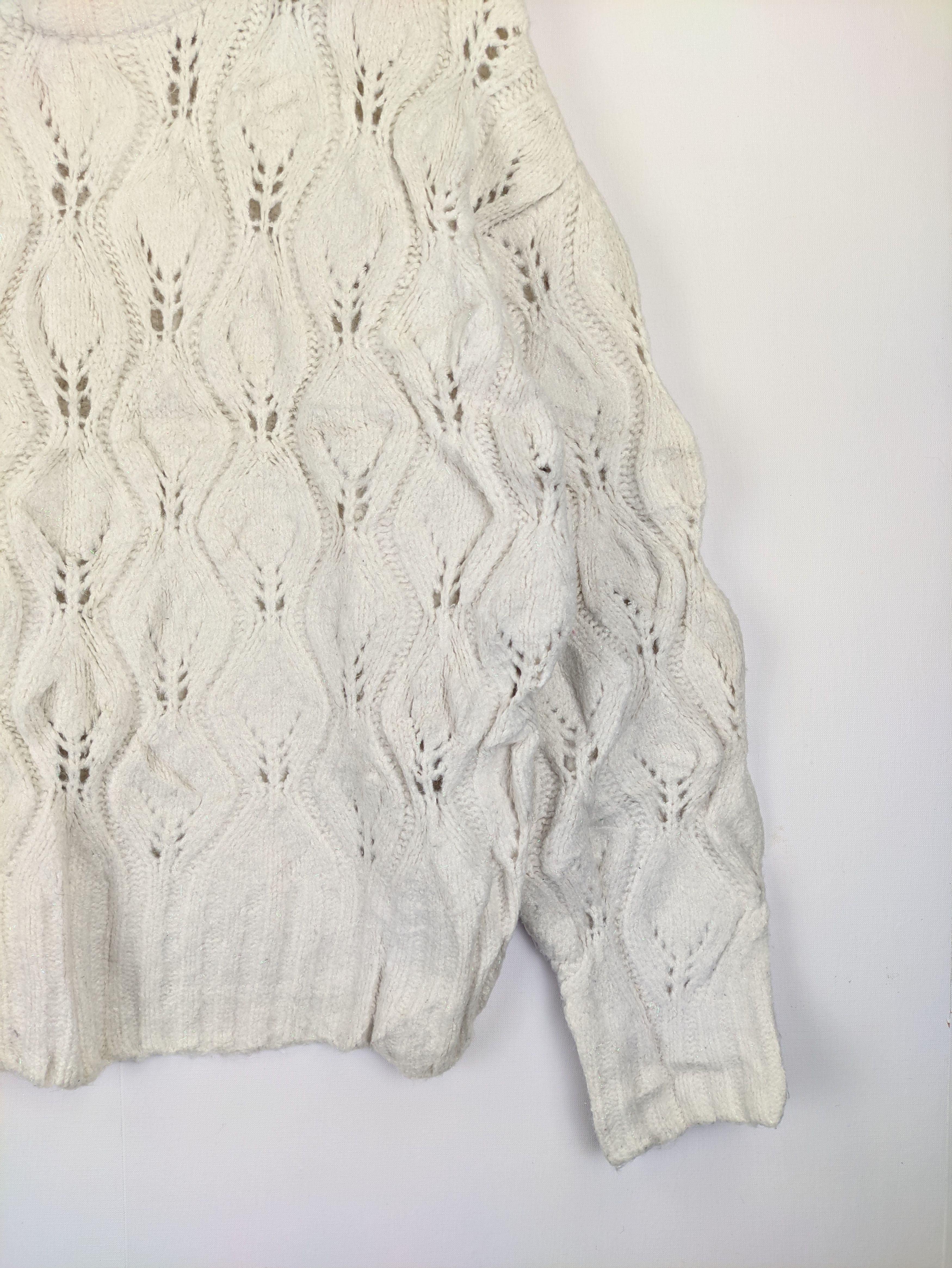 Japanese Brand Steals🔥Cable Knit Sweater by Heater Size M / US 6-8 / IT 42-44 - 6 Thumbnail