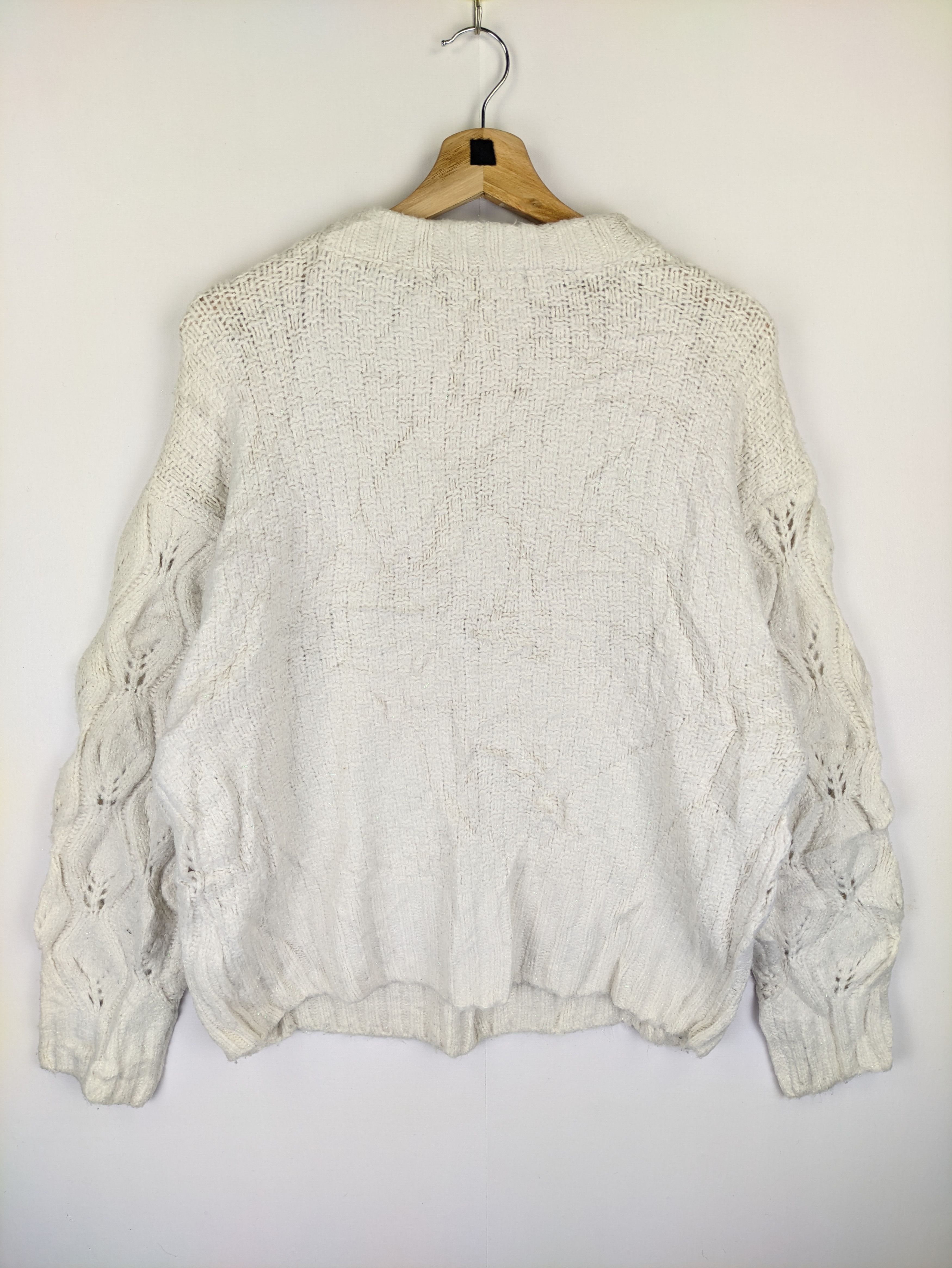 Japanese Brand Steals🔥Cable Knit Sweater by Heater Size M / US 6-8 / IT 42-44 - 2 Thumbnail