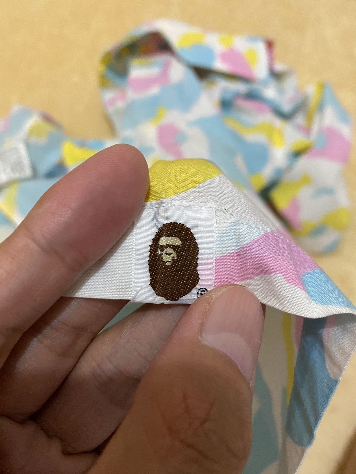 Bape Cotton Candy One Point Button Up Shirt Size US L / EU 52-54 / 3 - 7 Thumbnail