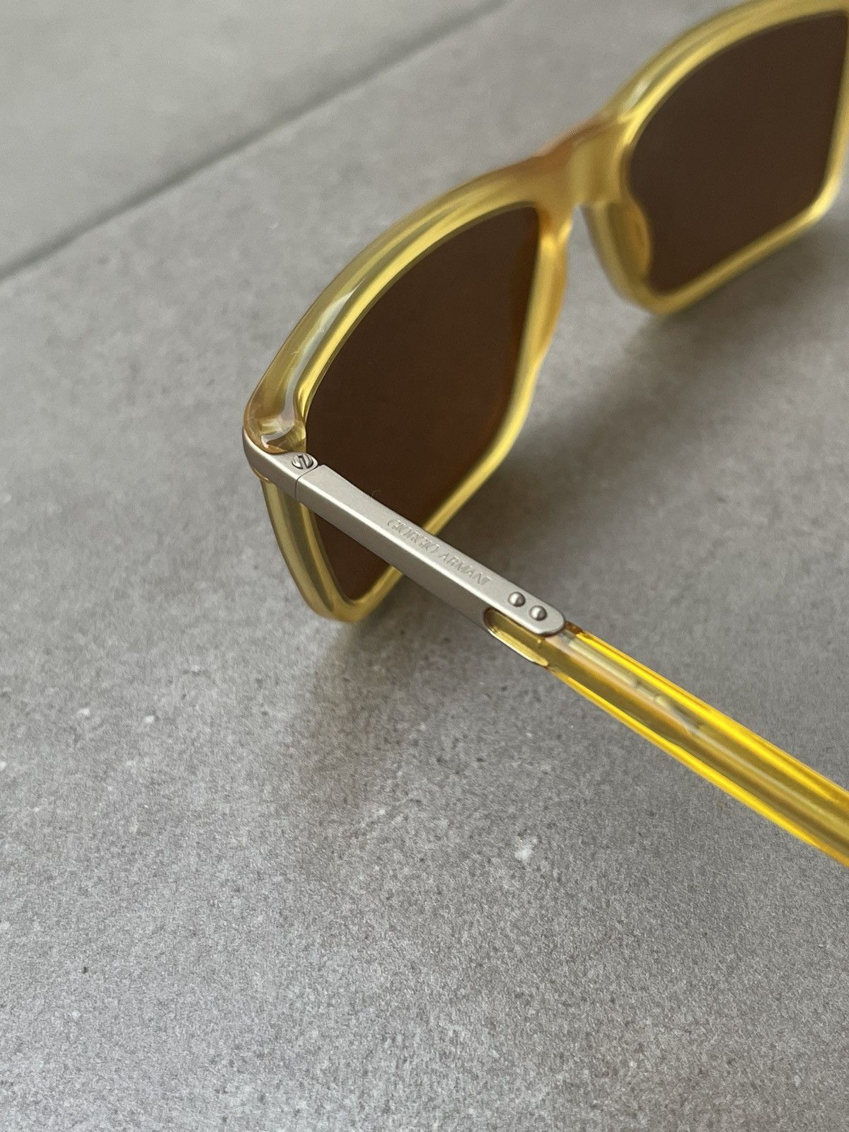 Armani × Emporio Armani × Giorgio Armani Giorgio Armani AR8010 5027/73 Yellow Brown Sunglasses Size ONE SIZE - 6 Thumbnail