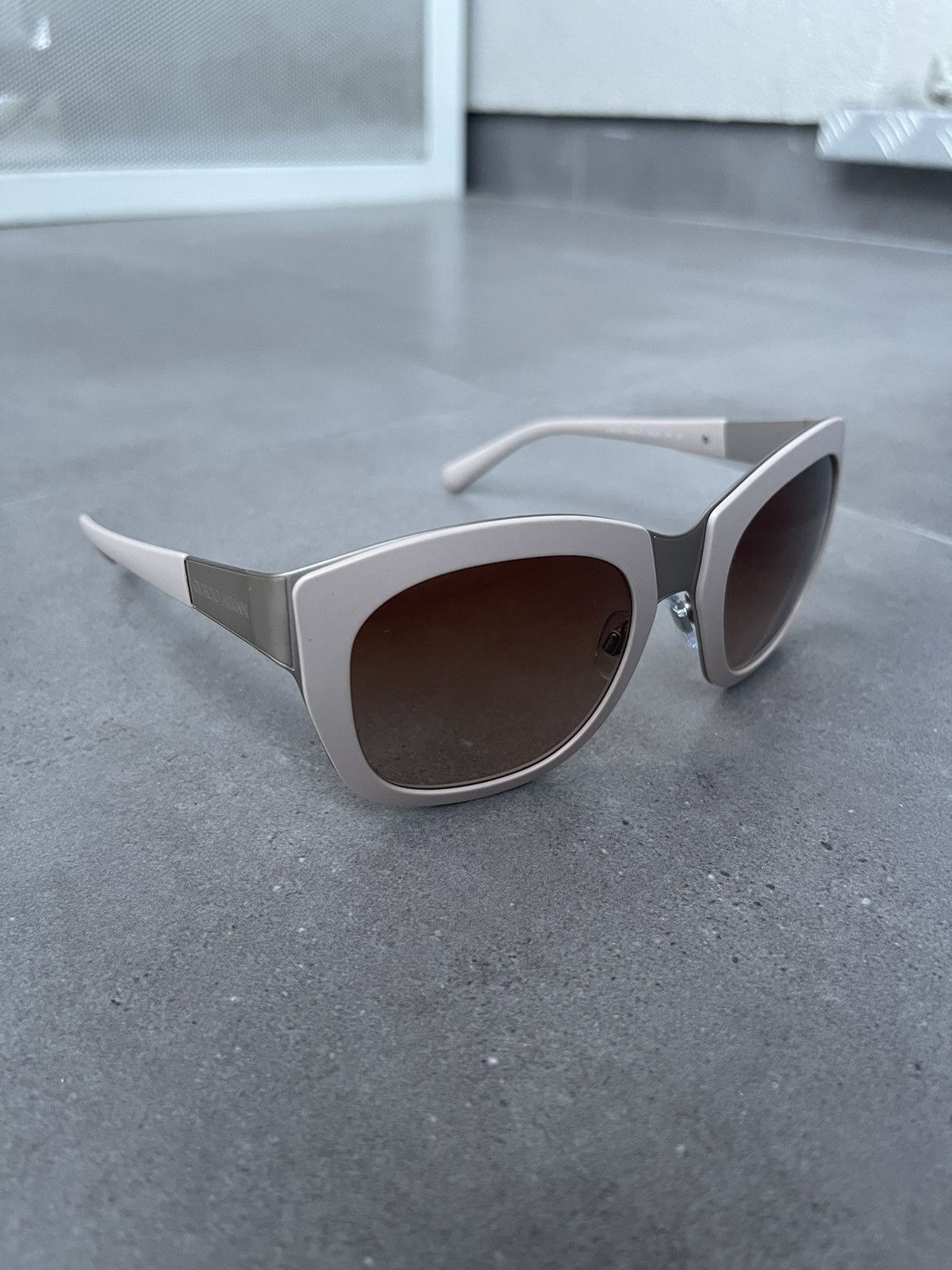 Emporio Armani Giorgio Armani AR6010 3029/13 Cream Silver Sunglasses Size ONE SIZE - 3 Thumbnail