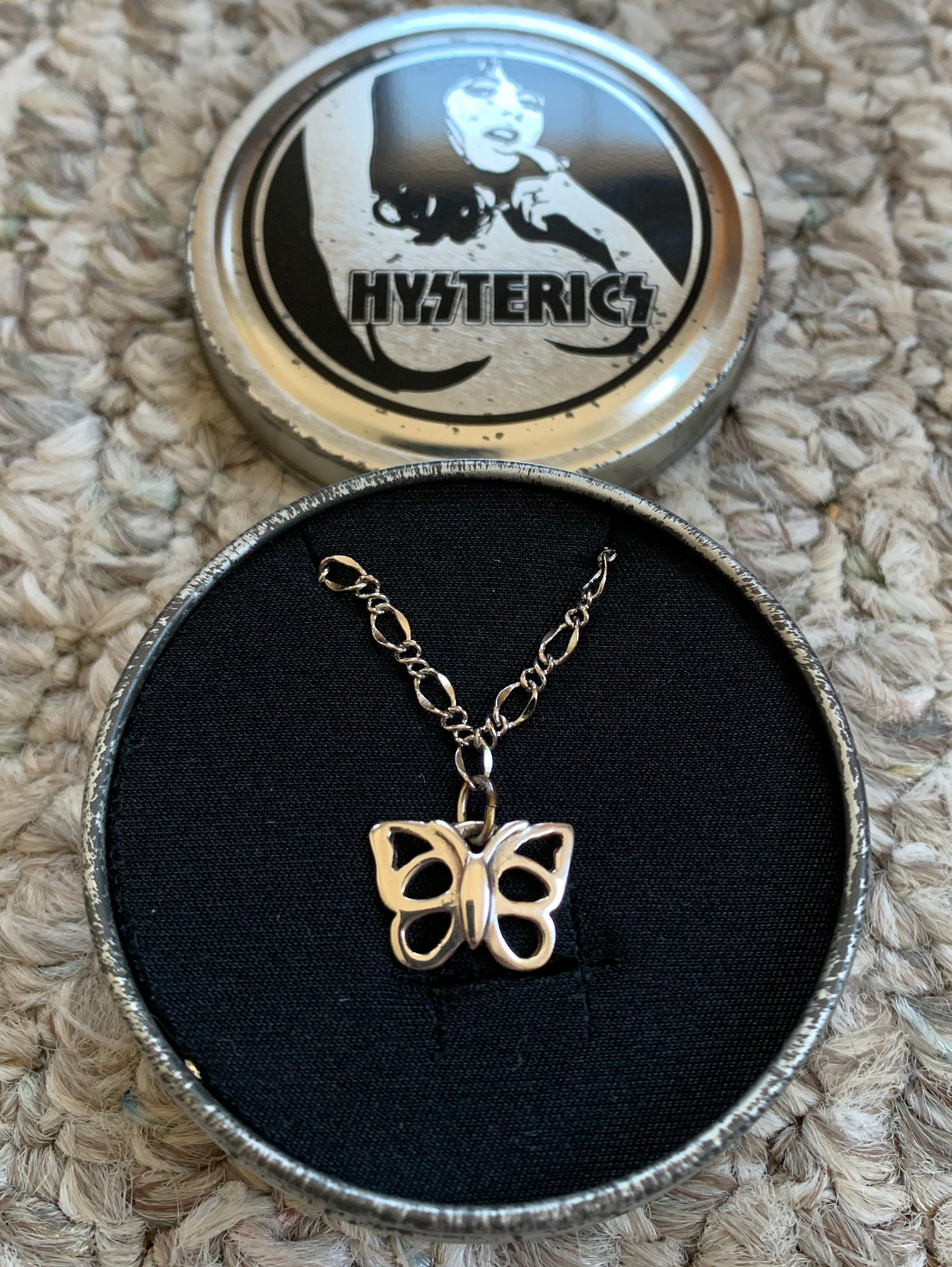 Hysteric Glamour Sterling Silver Butterfly Bracelet + Case