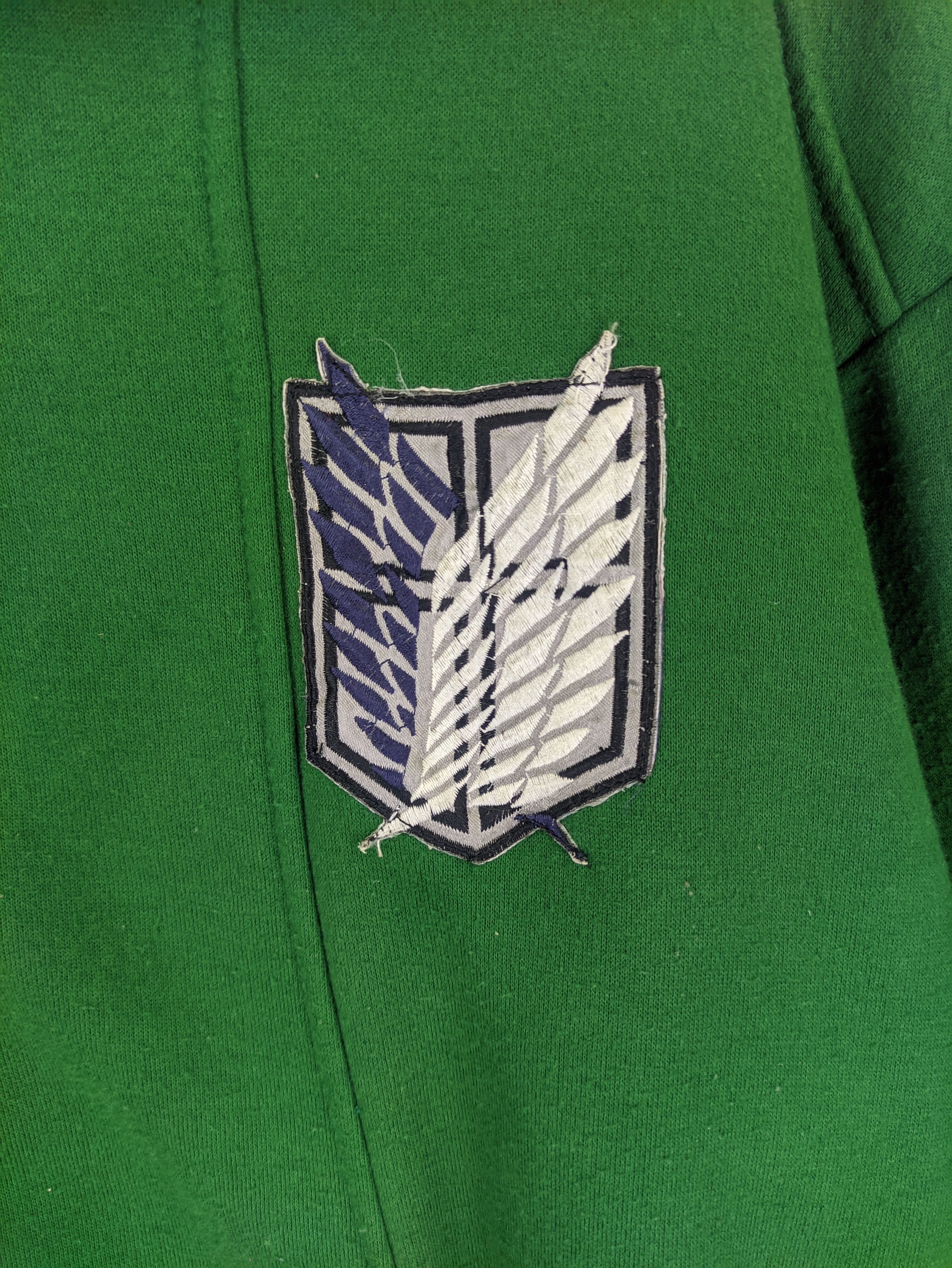 Anime Steals🔥Hoodie Zipper Up Attack On Titan Survey Corps Emblem Size US L / EU 52-54 / 3 - 5 Thumbnail