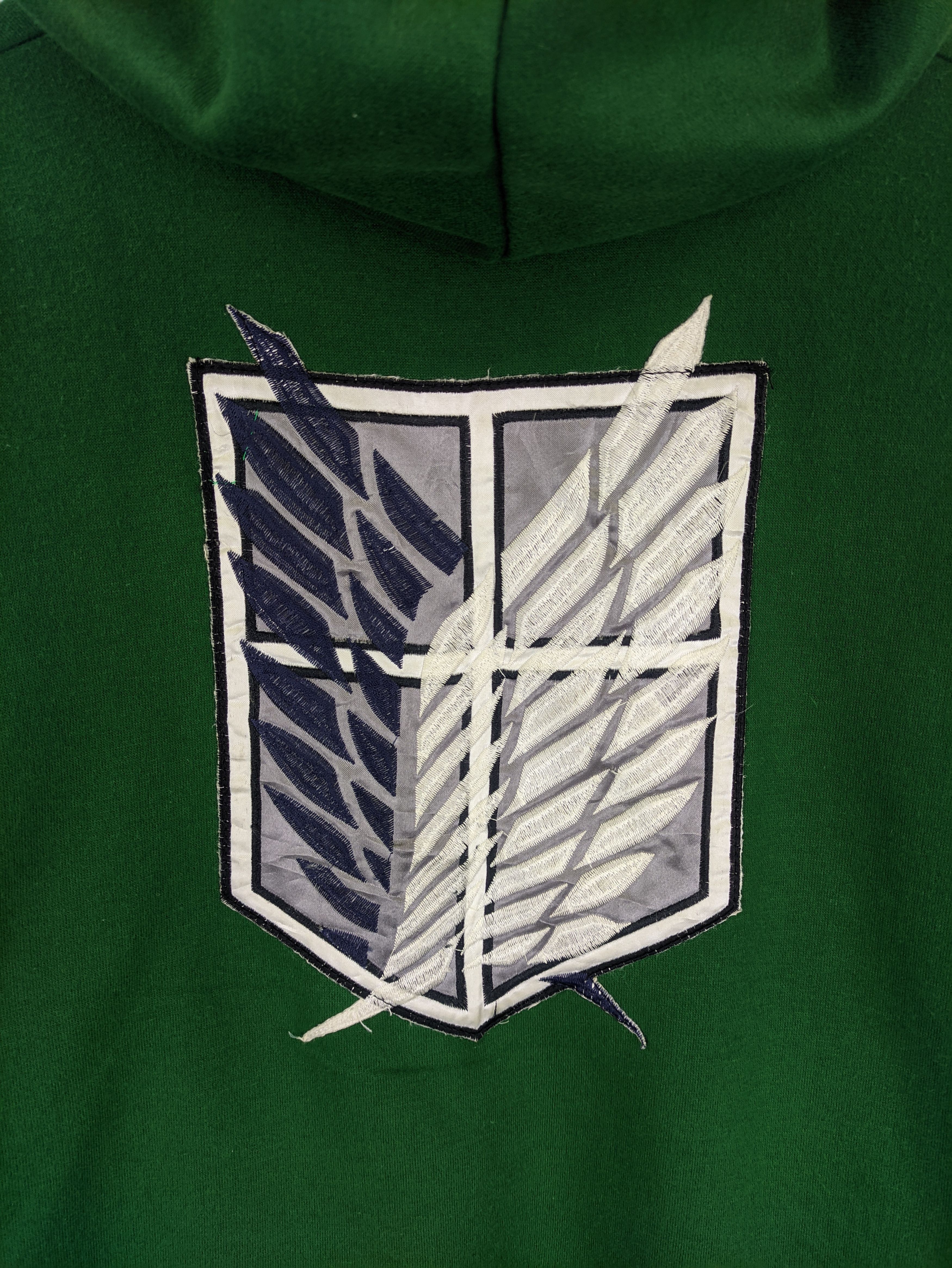 Anime Steals🔥Hoodie Zipper Up Attack On Titan Survey Corps Emblem Size US L / EU 52-54 / 3 - 7 Thumbnail