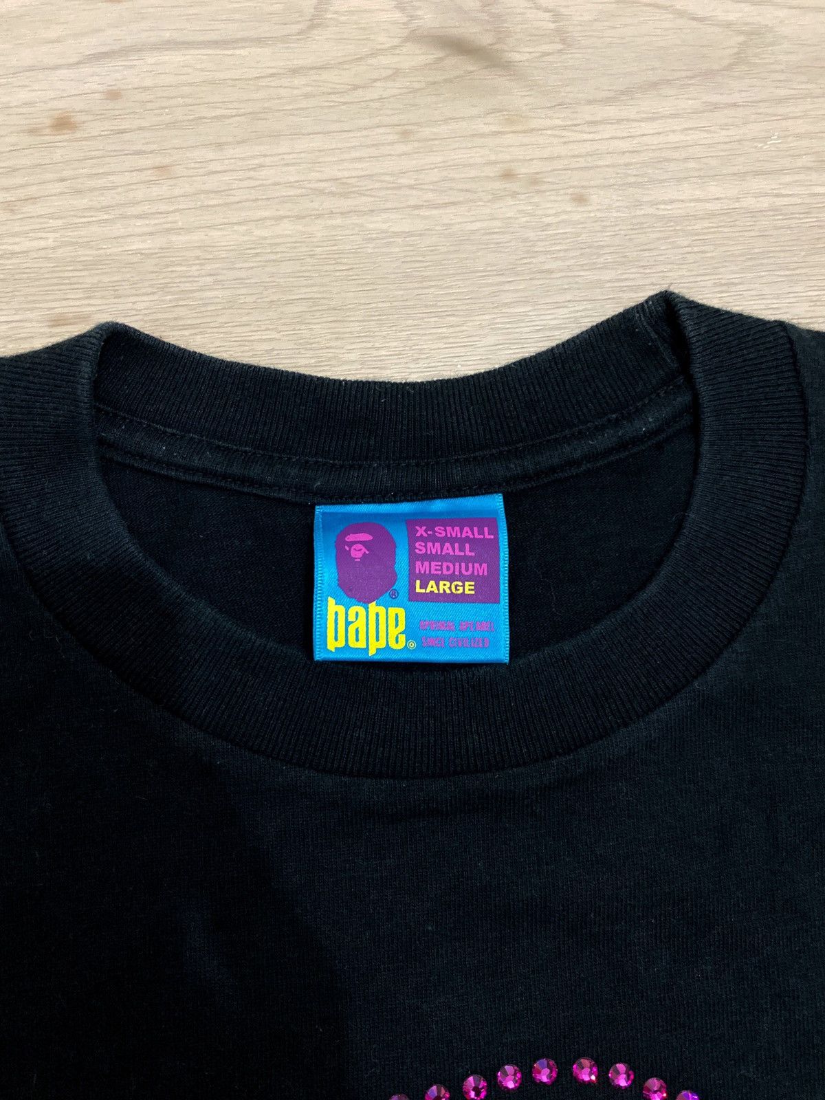 Bape Swarovski Ape Head Tee Size US L / EU 52-54 / 3 - 4 Thumbnail