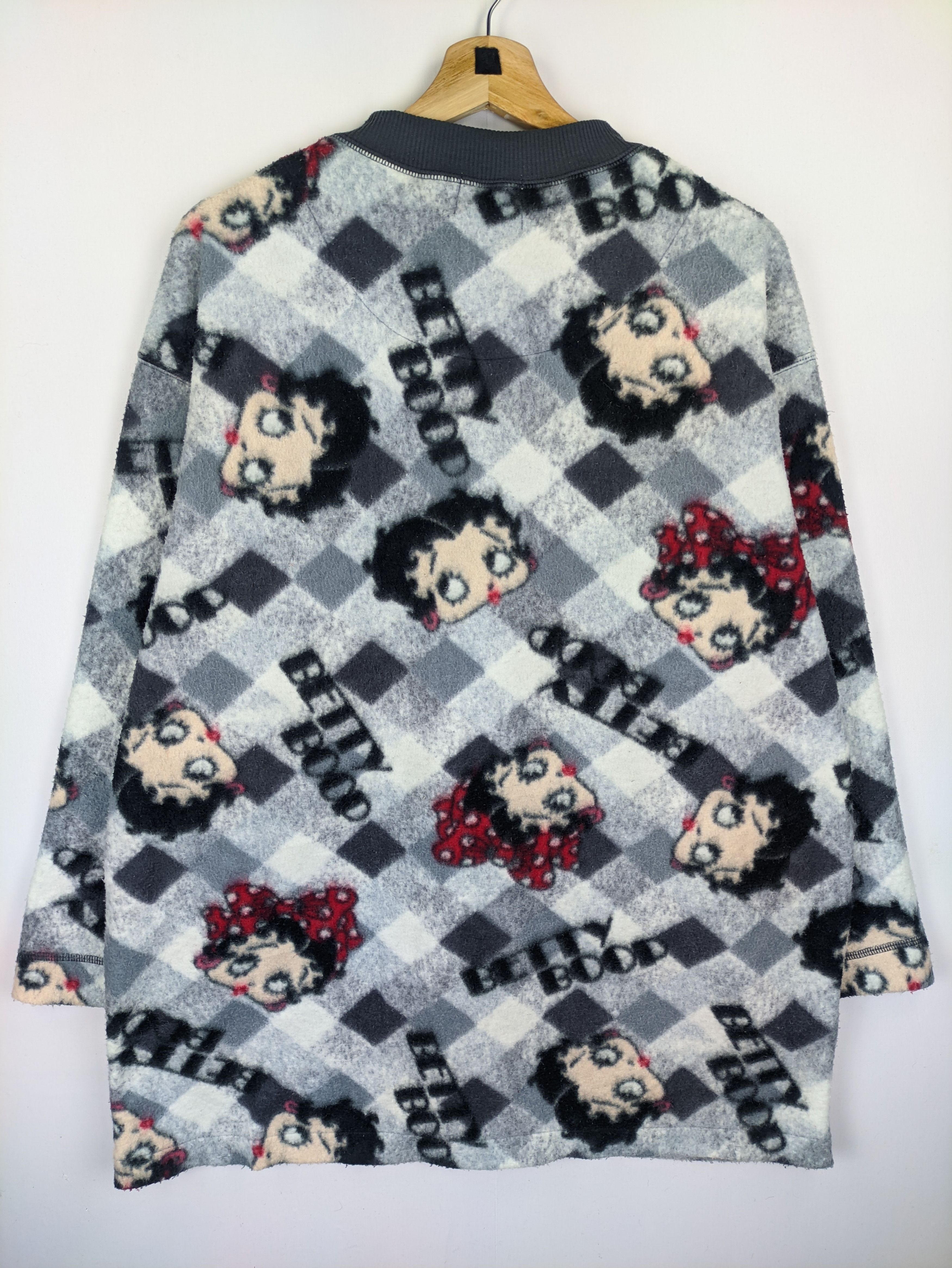 Cartoon Network Steals🔥Vintage Fleece Cardigan Jacket by Betty Boop Size M / US 6-8 / IT 42-44 - 2 Thumbnail
