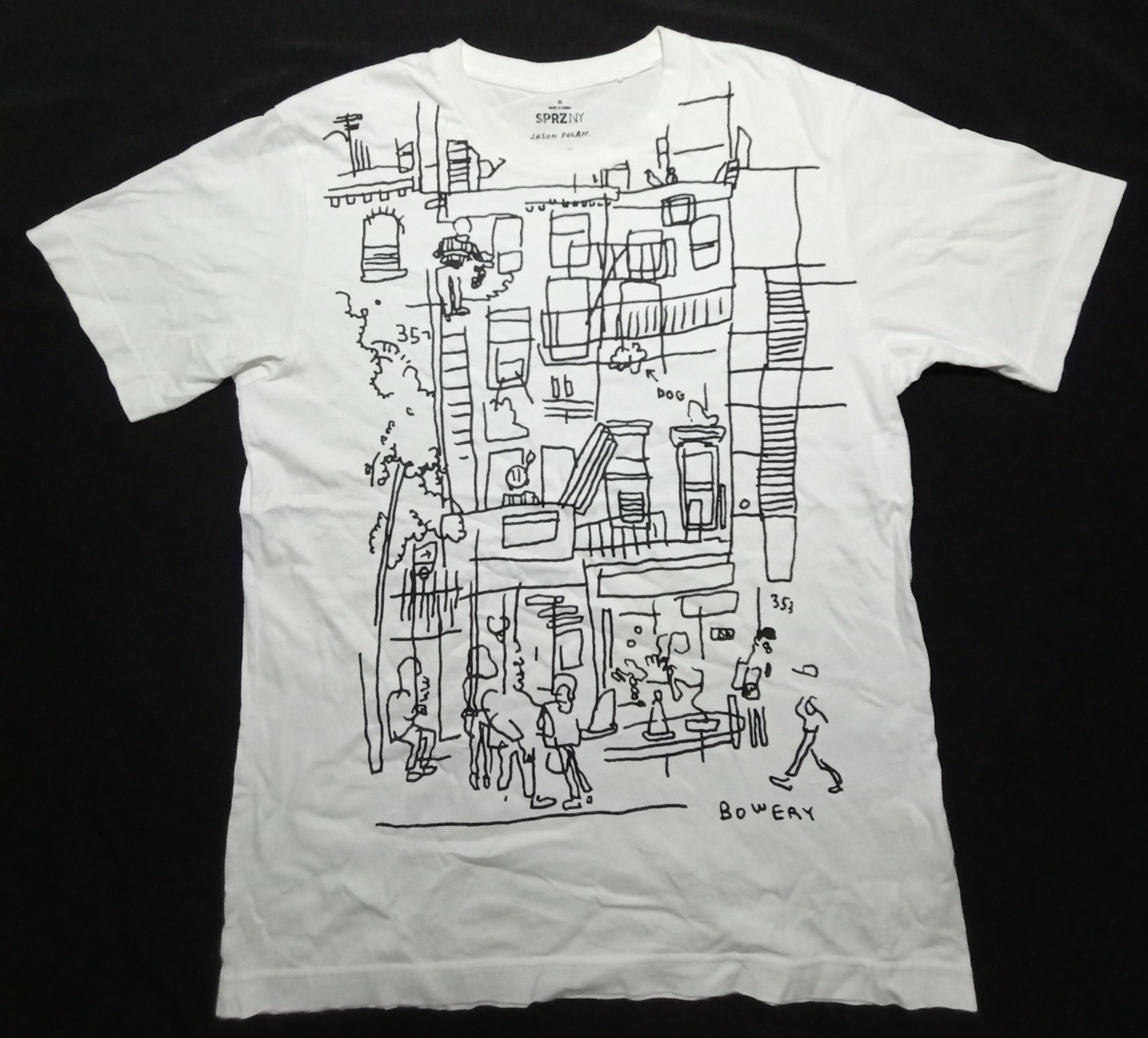 Japanese Brand Jason Polan White Big Art Tee Size US M / EU 48-50 / 2 - 2 Thumbnail