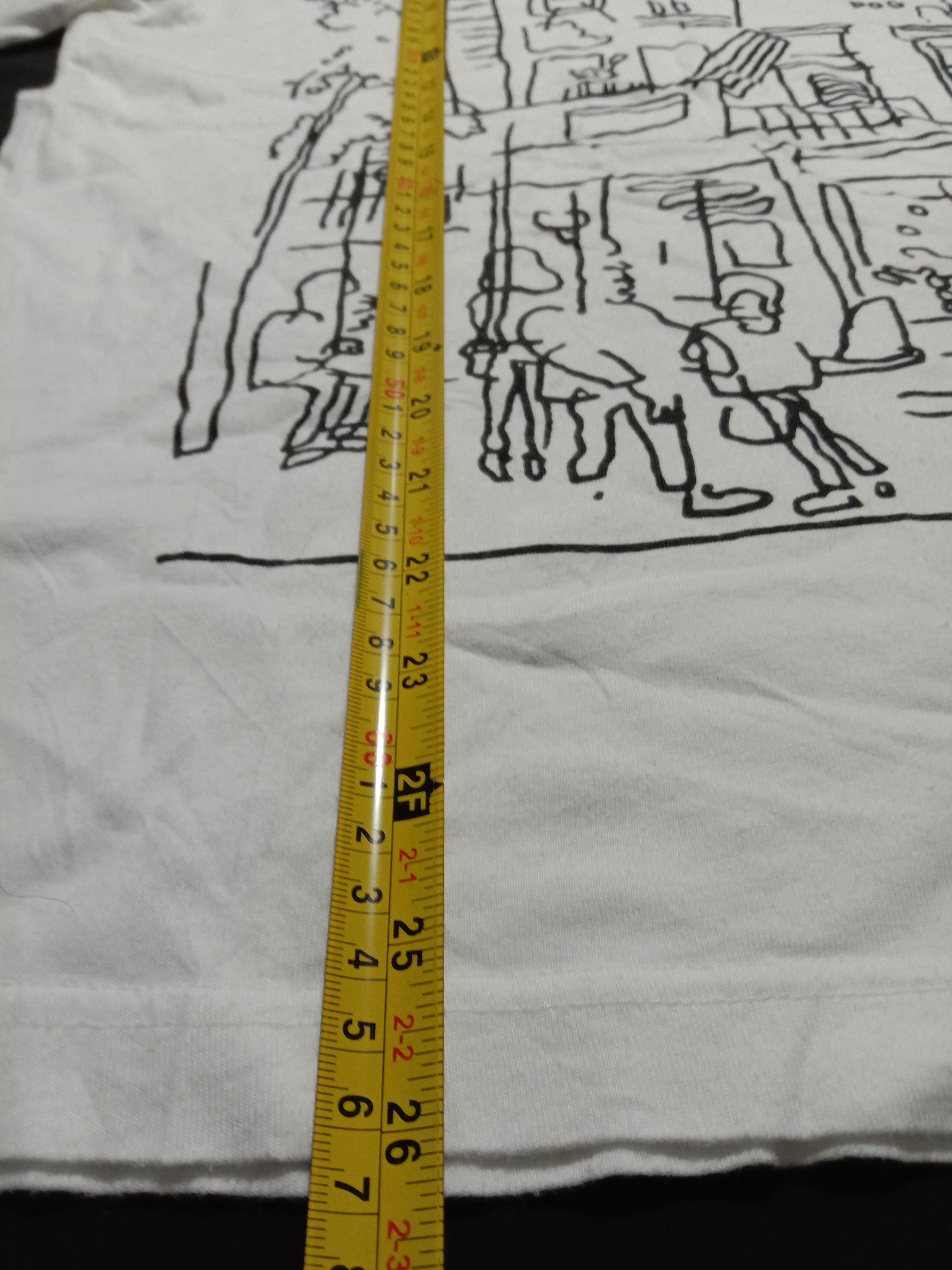Japanese Brand Jason Polan White Big Art Tee Size US M / EU 48-50 / 2 - 8 Thumbnail