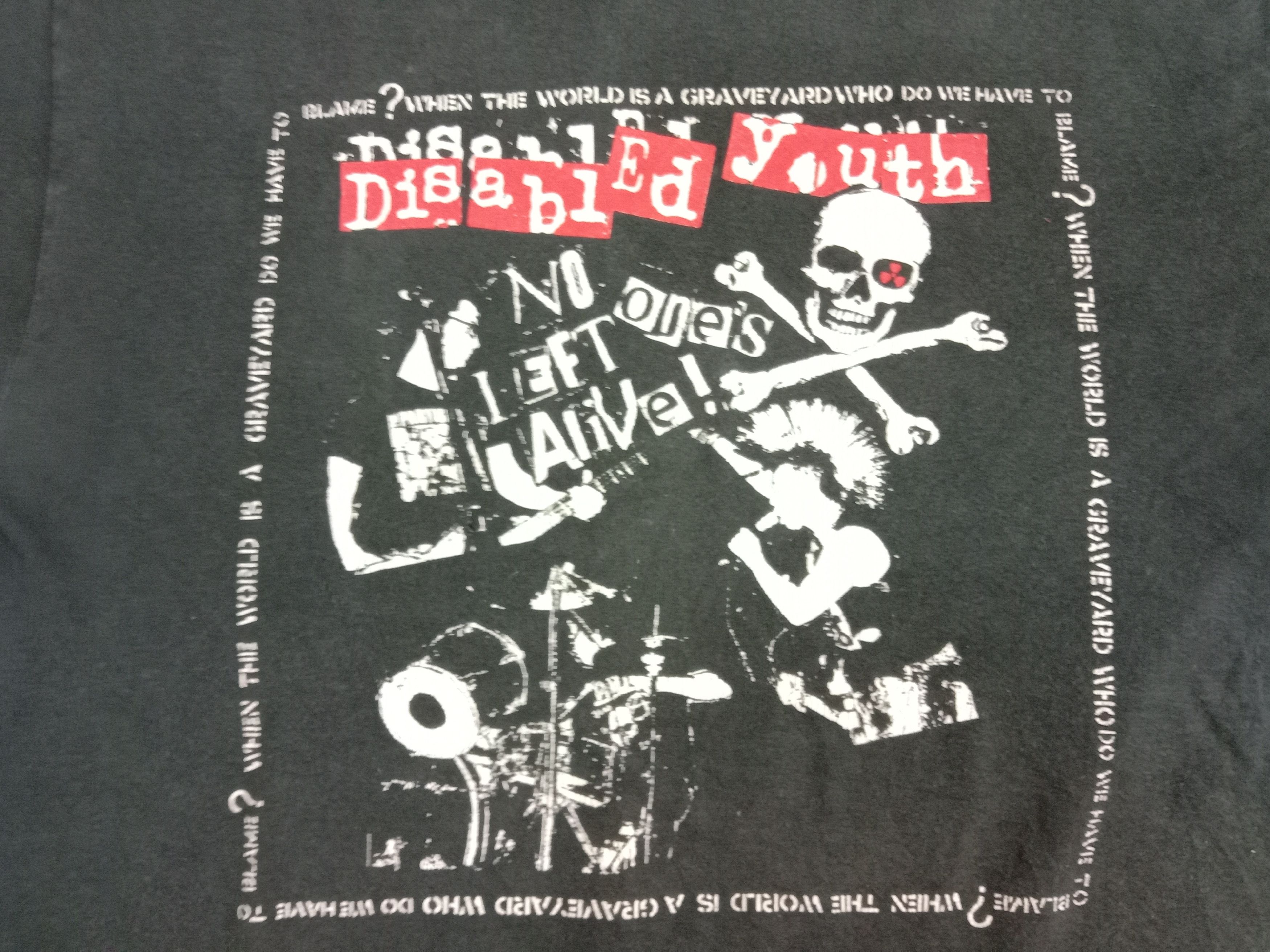 Band Tees VINTAGE 90s DISABLED YOUTH Punk Rock band Size US M / EU 48-50 / 2 - 2 Thumbnail
