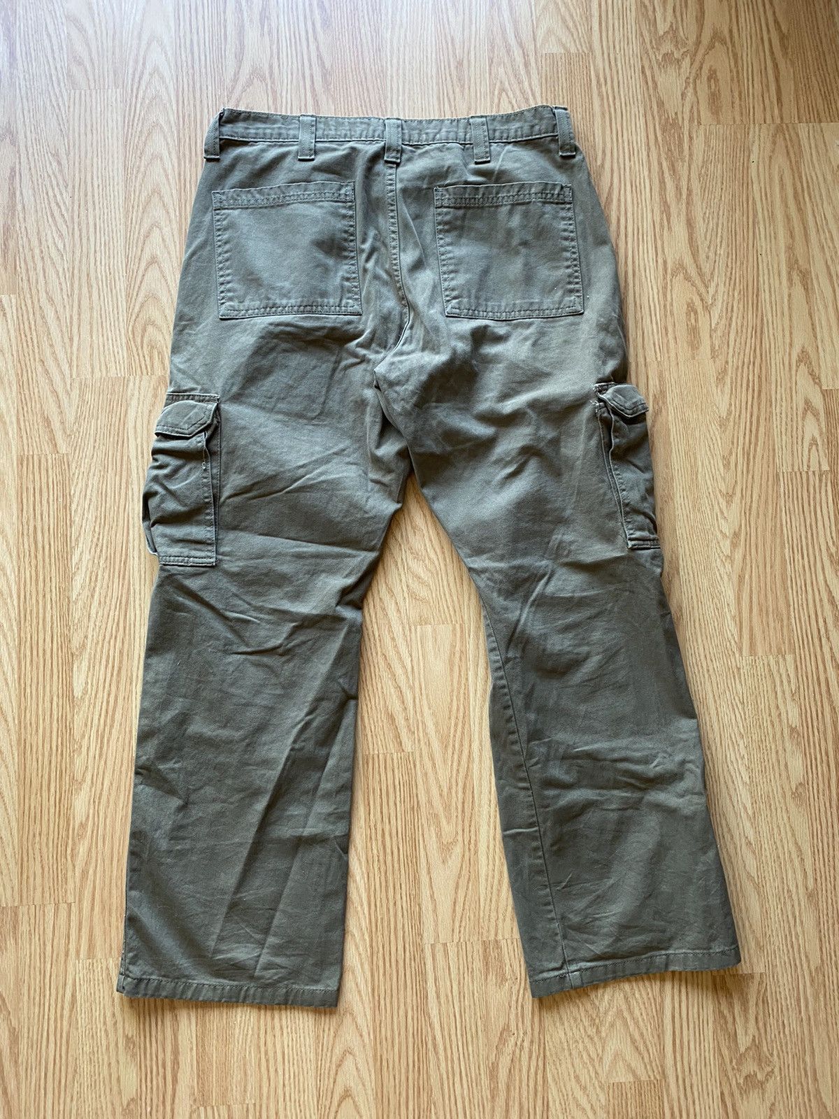 Vintage Vintage Wrangler Cargo Pants Olive Green Size US 32 / EU 48 - 4 Thumbnail