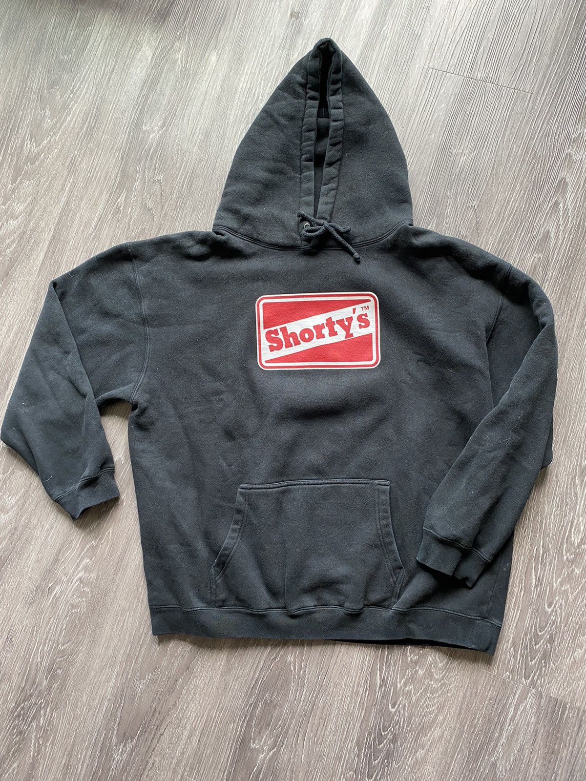 Vintage Shorty’s Skateboard Hardware Black Logo Hoodie Vintage | Grailed
