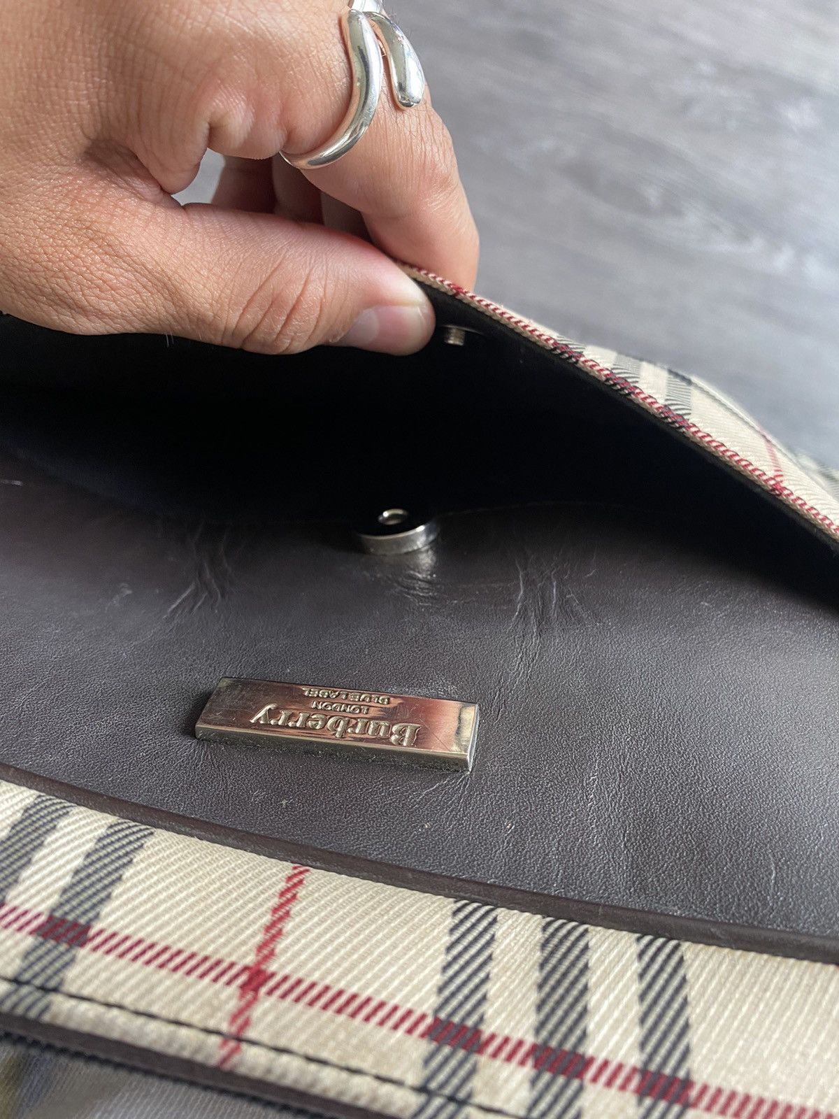 Burberry Burberry Blue Label Messenger Bag Nova Check Size ONE SIZE - 6 Thumbnail