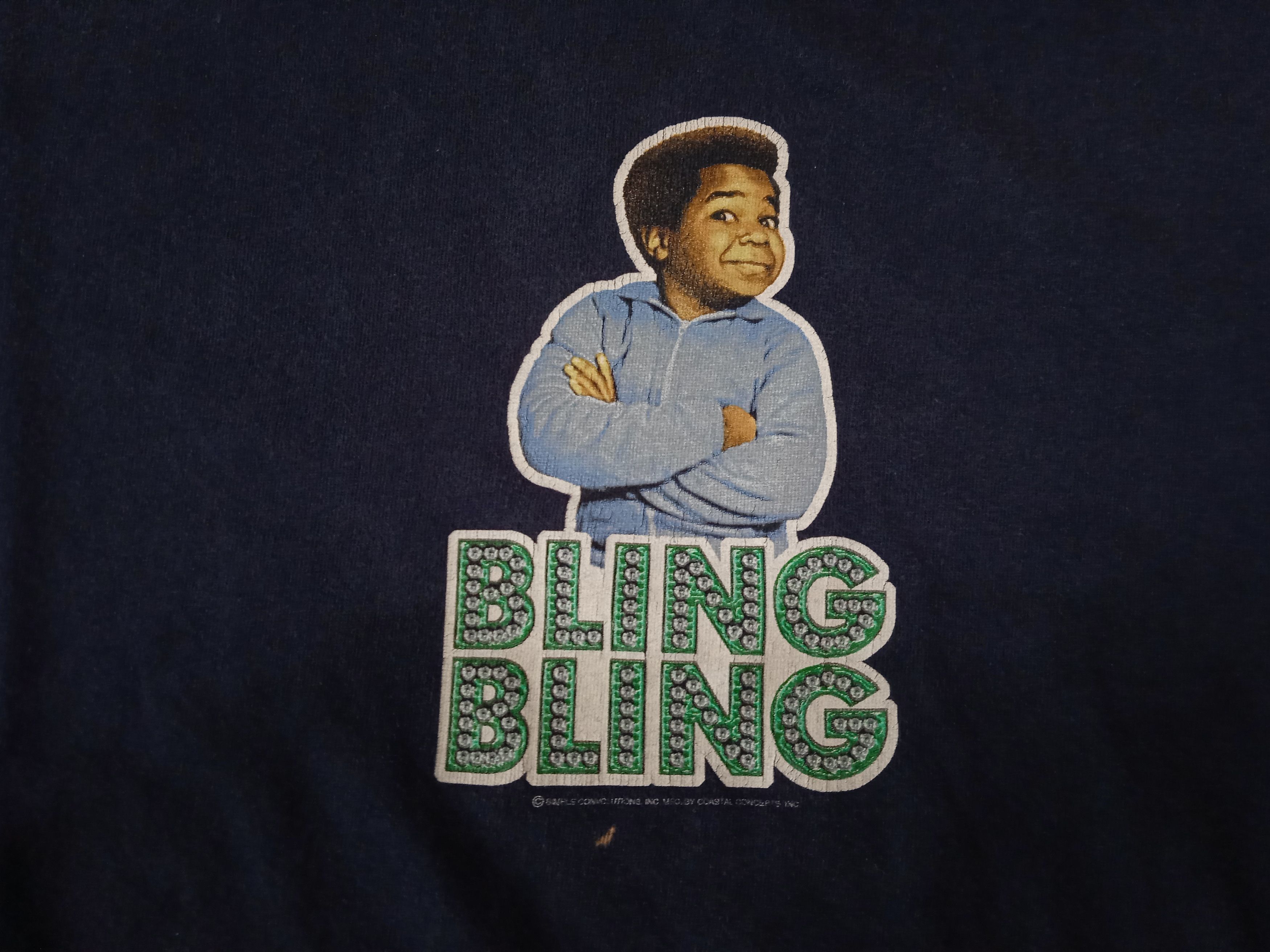 Vintage Vintage 00s Gary Coleman Bling Bling T-Shirt Size US L / EU 52-54 / 3 - 4 Thumbnail