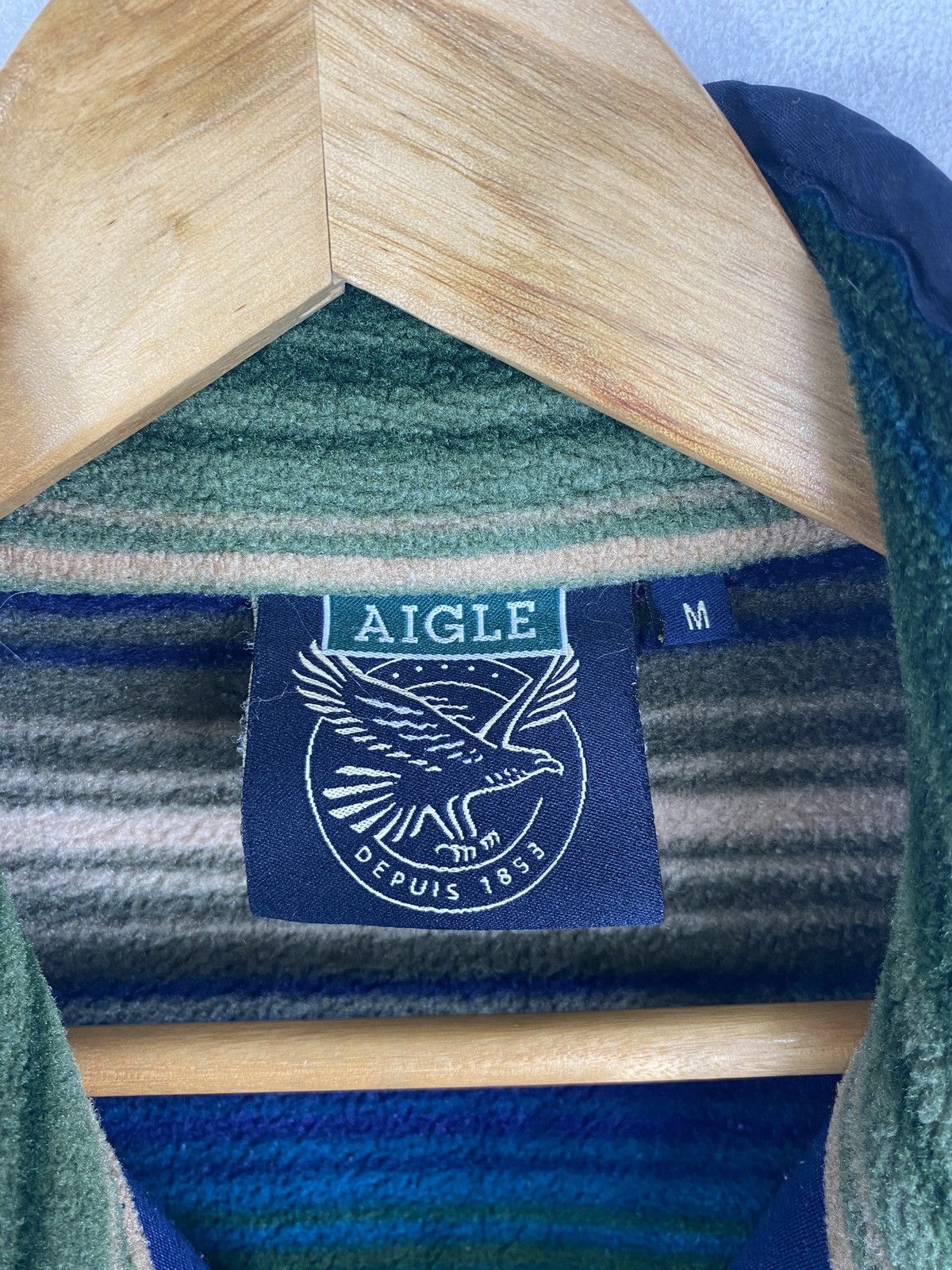 Aigle × Vintage AIGLE OUTDOOR SPORTSWEAR NAVAJO DESIGN FLEECE ZIPPER VEST Size US S / EU 44-46 / 1 - 3 Thumbnail