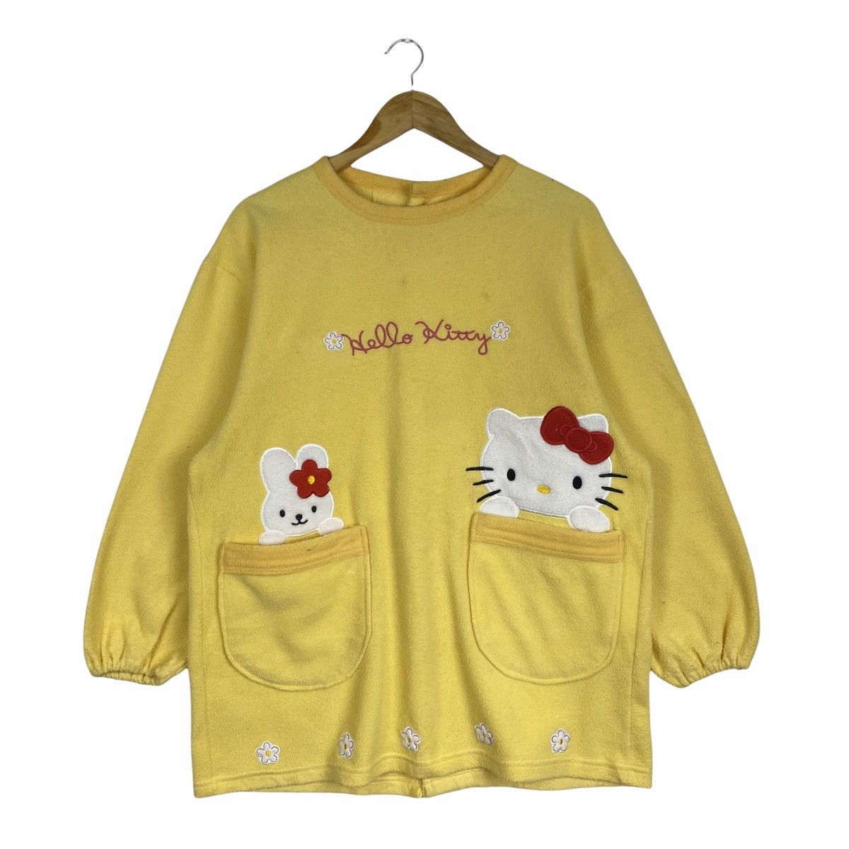 Cartoon Network × Japanese Brand × Vintage VINTAGE HELLO KITTY SANRIO CARTOON FLEECE SHIRT Size US L / EU 52-54 / 3 - 1 Thumbnail