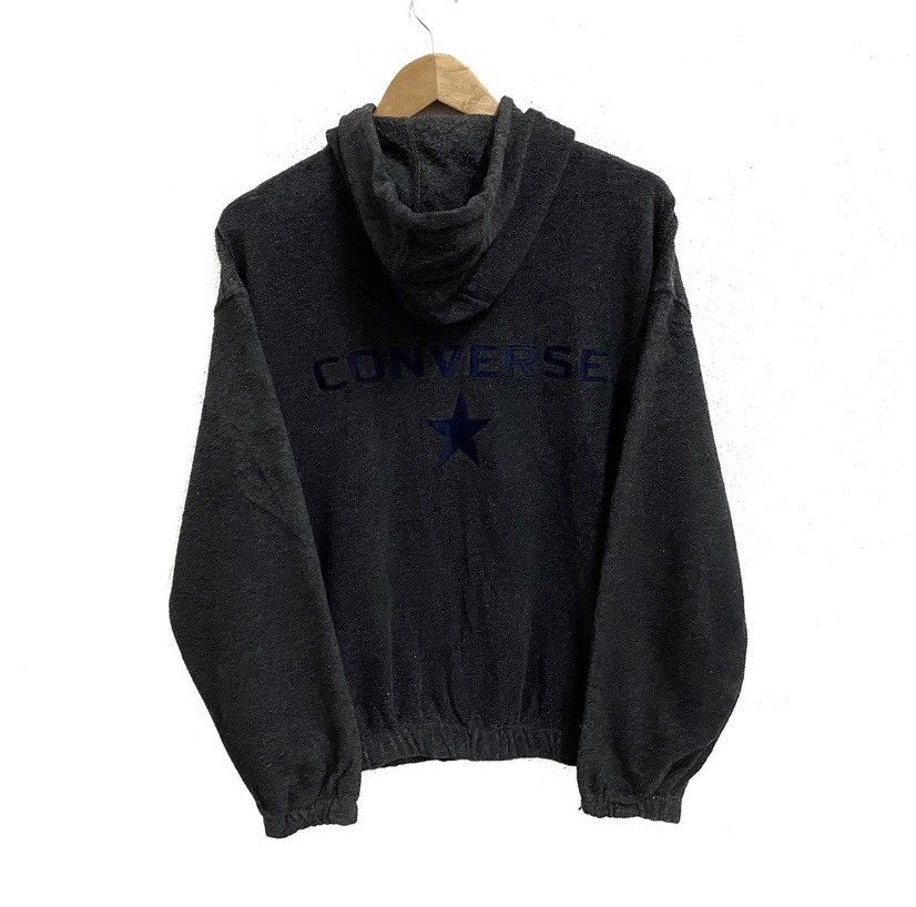 Converse × Vintage VINTAGE CONVERSE BIG LOGO FLEECE ZIPPER HOODIE SWEATER Size US L / EU 52-54 / 3 - 2 Thumbnail