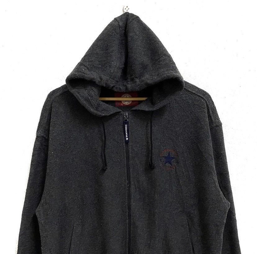 Converse × Vintage VINTAGE CONVERSE BIG LOGO FLEECE ZIPPER HOODIE SWEATER Size US L / EU 52-54 / 3 - 3 Thumbnail