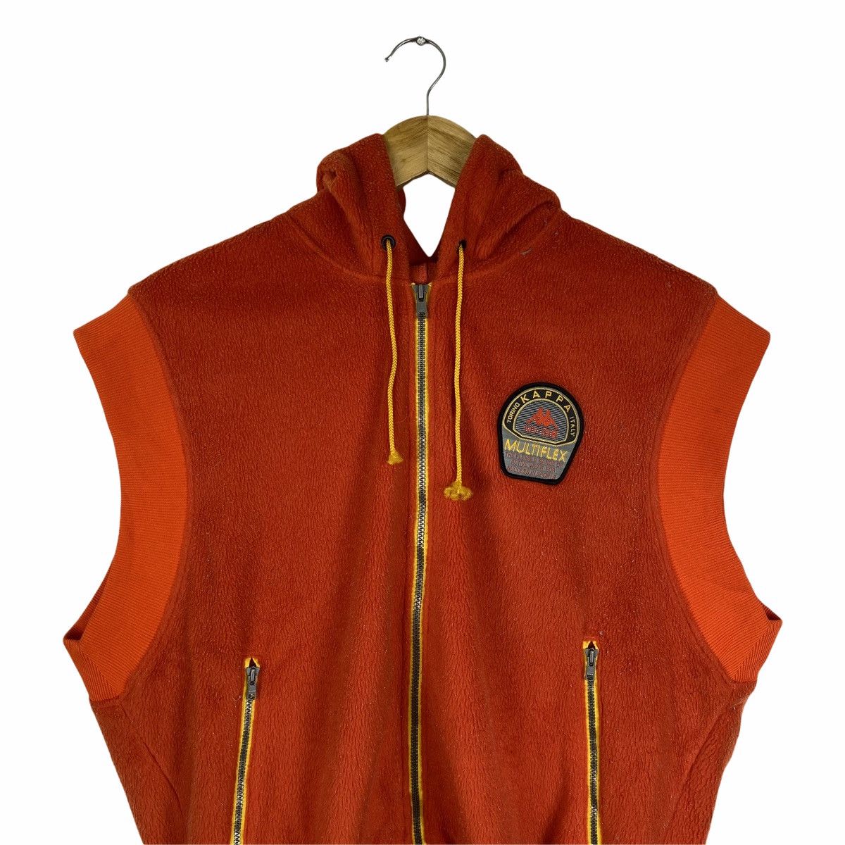 Kappa × Vintage VINTAGE KAPPA SPORT USA MULTIFLEX FLEECE HOODIE VEST JACKET Size US M / EU 48-50 / 2 - 5 Thumbnail