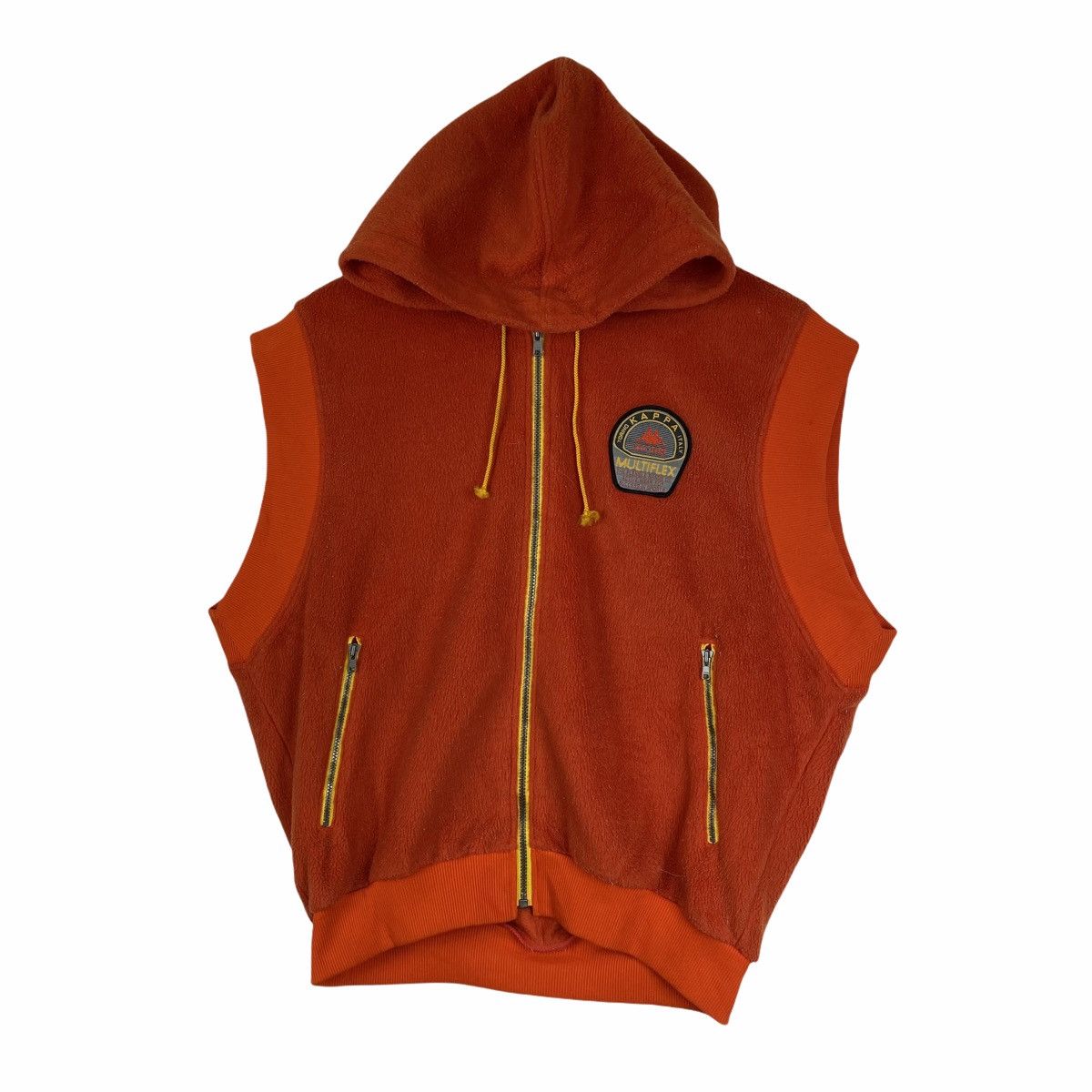 Kappa × Vintage VINTAGE KAPPA SPORT USA MULTIFLEX FLEECE HOODIE VEST JACKET Size US M / EU 48-50 / 2 - 3 Thumbnail