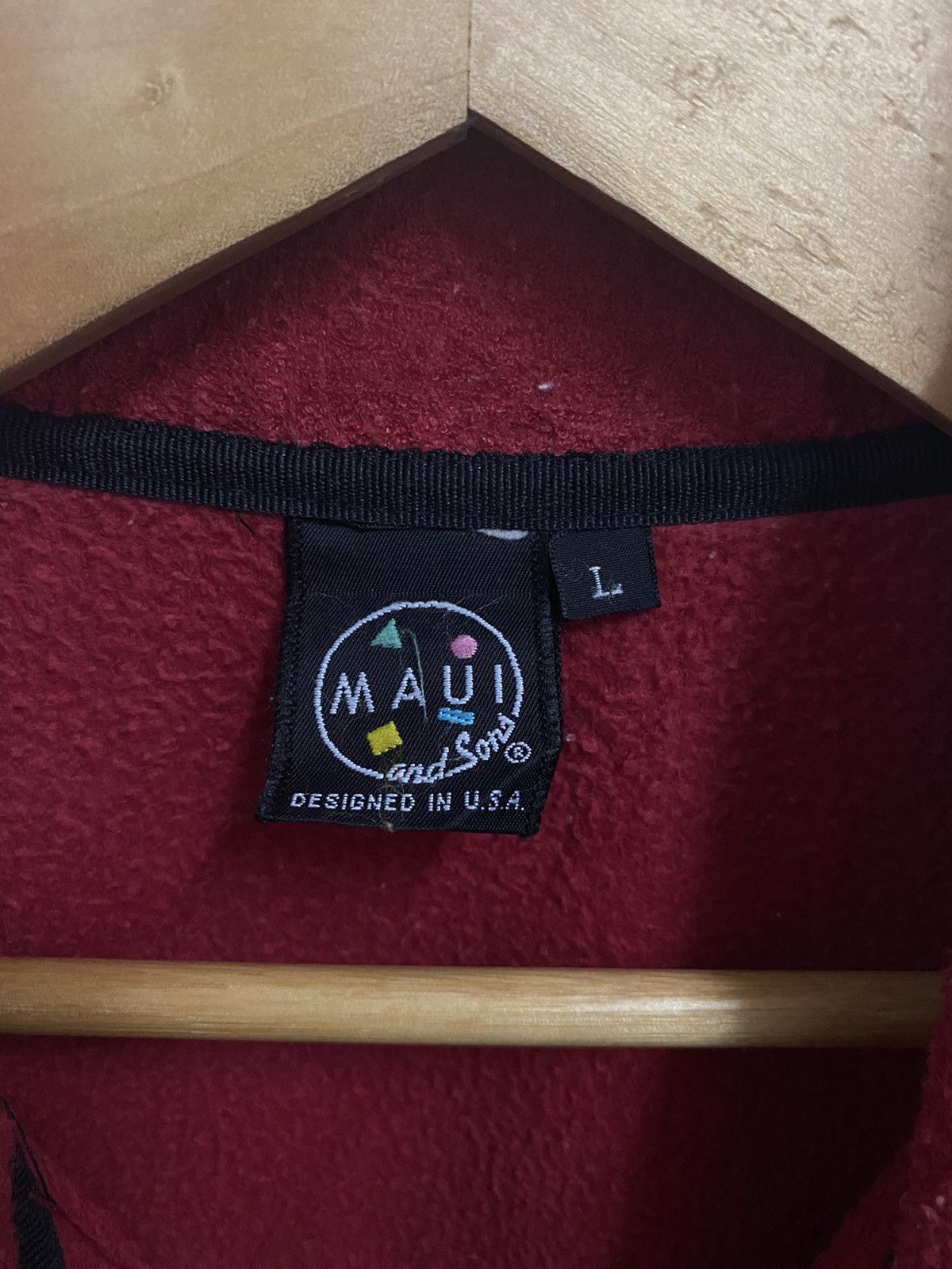 Maui and Sons × Vintage VINTAGE MAUI AND SONS HAWAII SURFING FLEECE ZIPPER VESTS Size US M / EU 48-50 / 2 - 3 Thumbnail