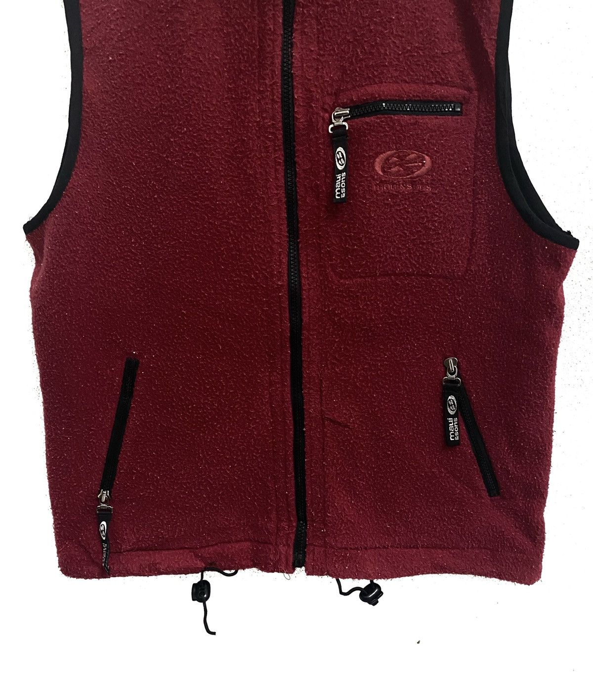 Maui and Sons × Vintage VINTAGE MAUI AND SONS HAWAII SURFING FLEECE ZIPPER VESTS Size US M / EU 48-50 / 2 - 5 Thumbnail