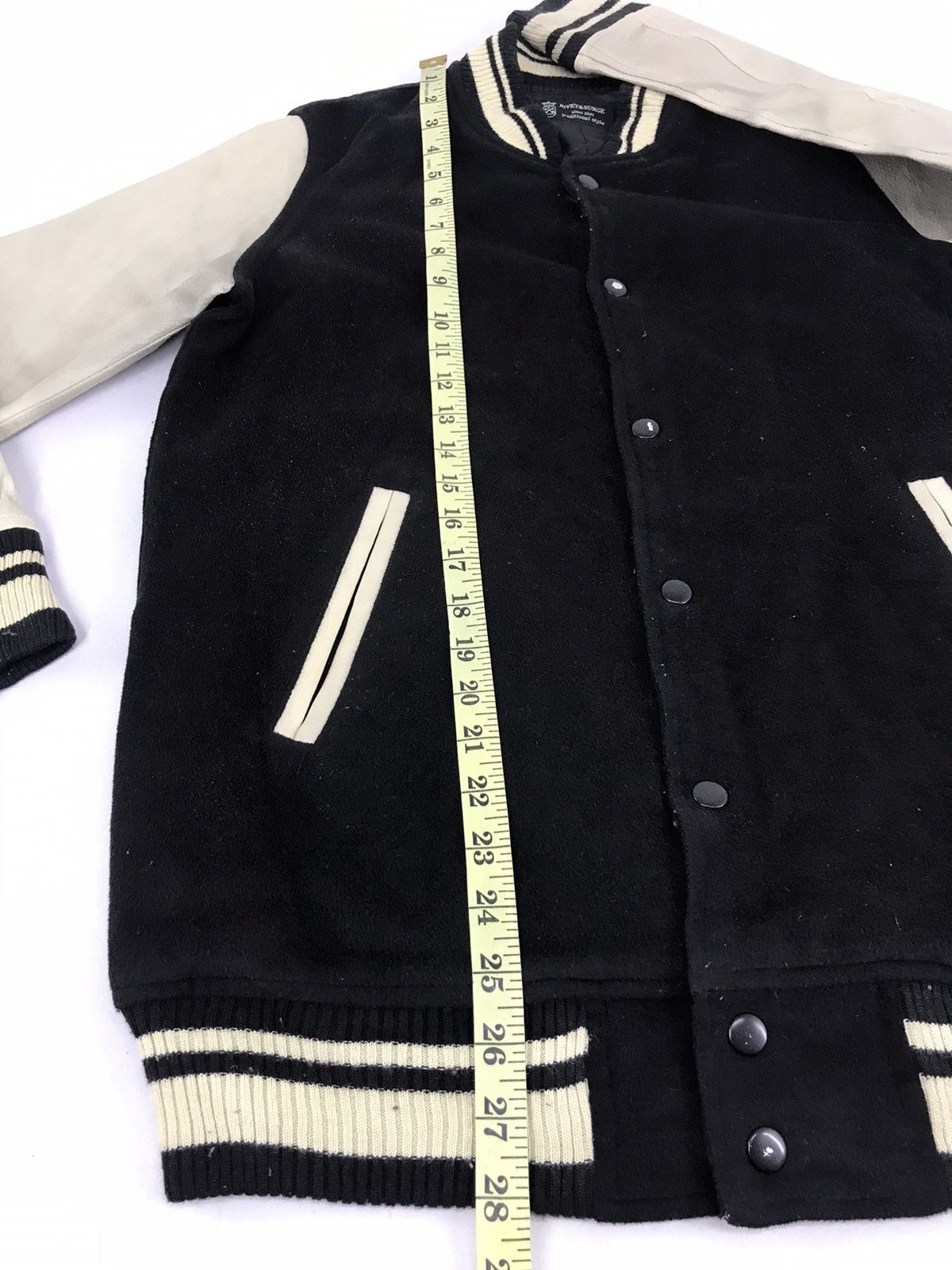 Vintage Rivet & Surge Varsity Jacket Synthetic Leather Sleeve Size US M / EU 48-50 / 2 - 12 Thumbnail