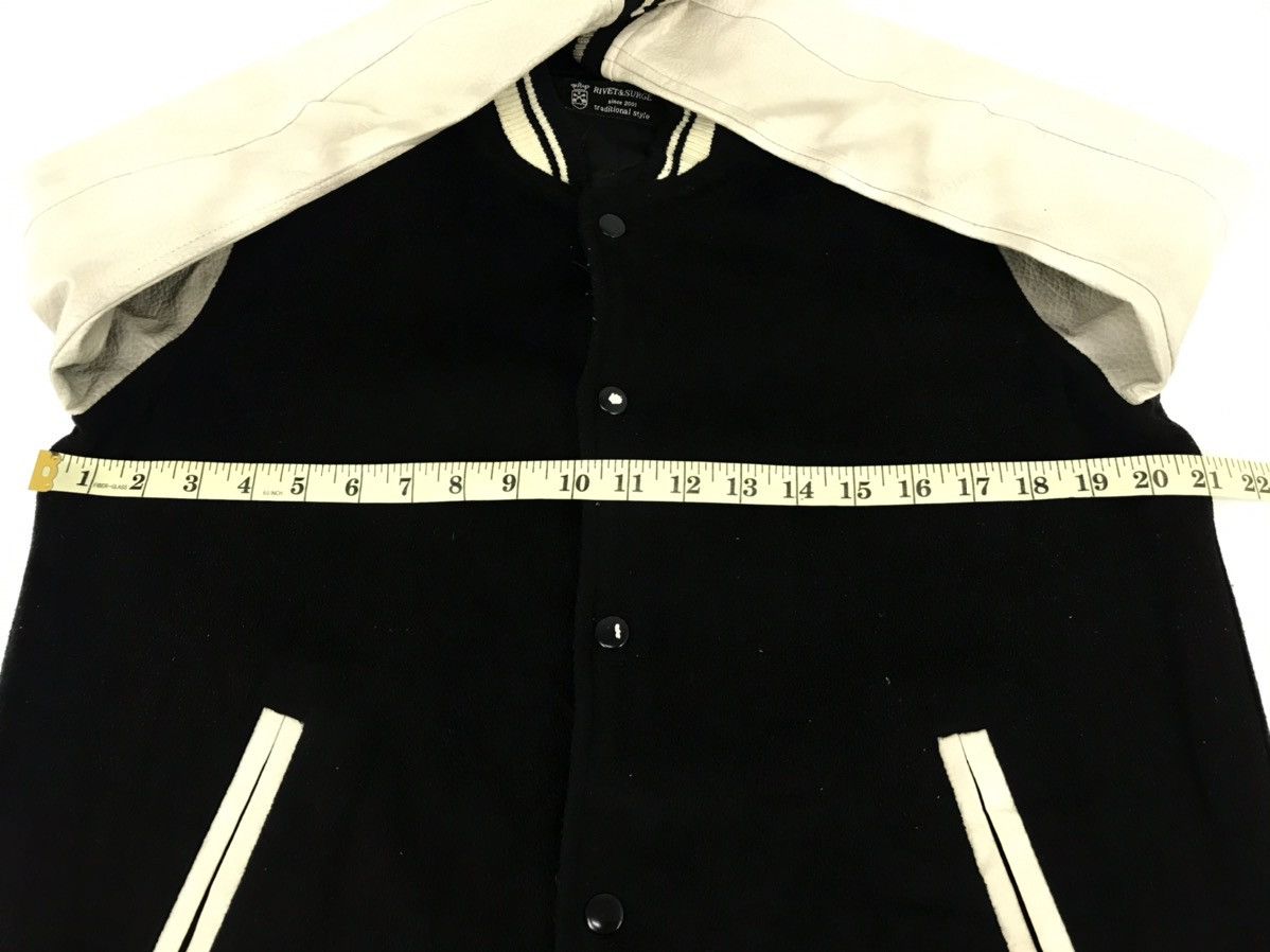 Vintage Rivet & Surge Varsity Jacket Synthetic Leather Sleeve Size US M / EU 48-50 / 2 - 11 Thumbnail
