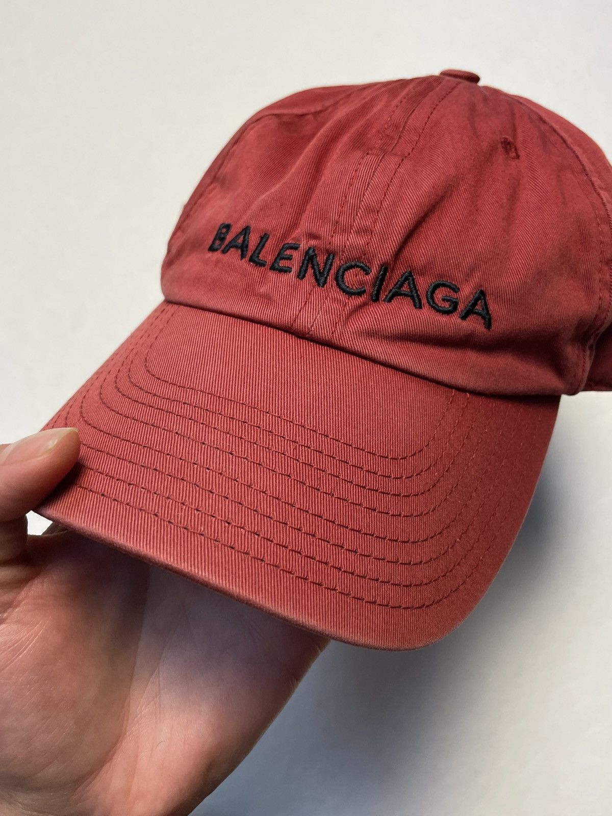 Balenciaga Balenciaga Distressed Embroidered Logo Cap Size ONE SIZE - 5 Thumbnail