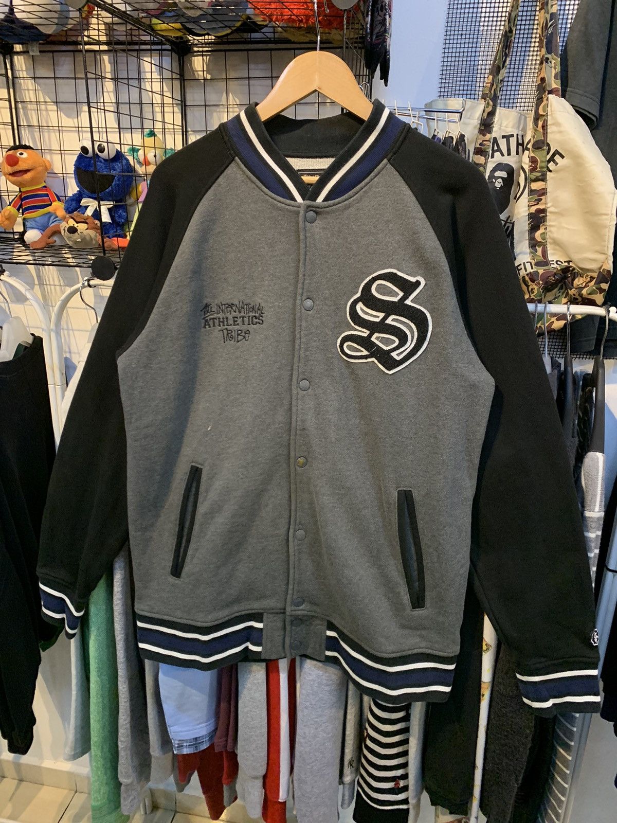 Vintage stussy international tribe varsity embroidery