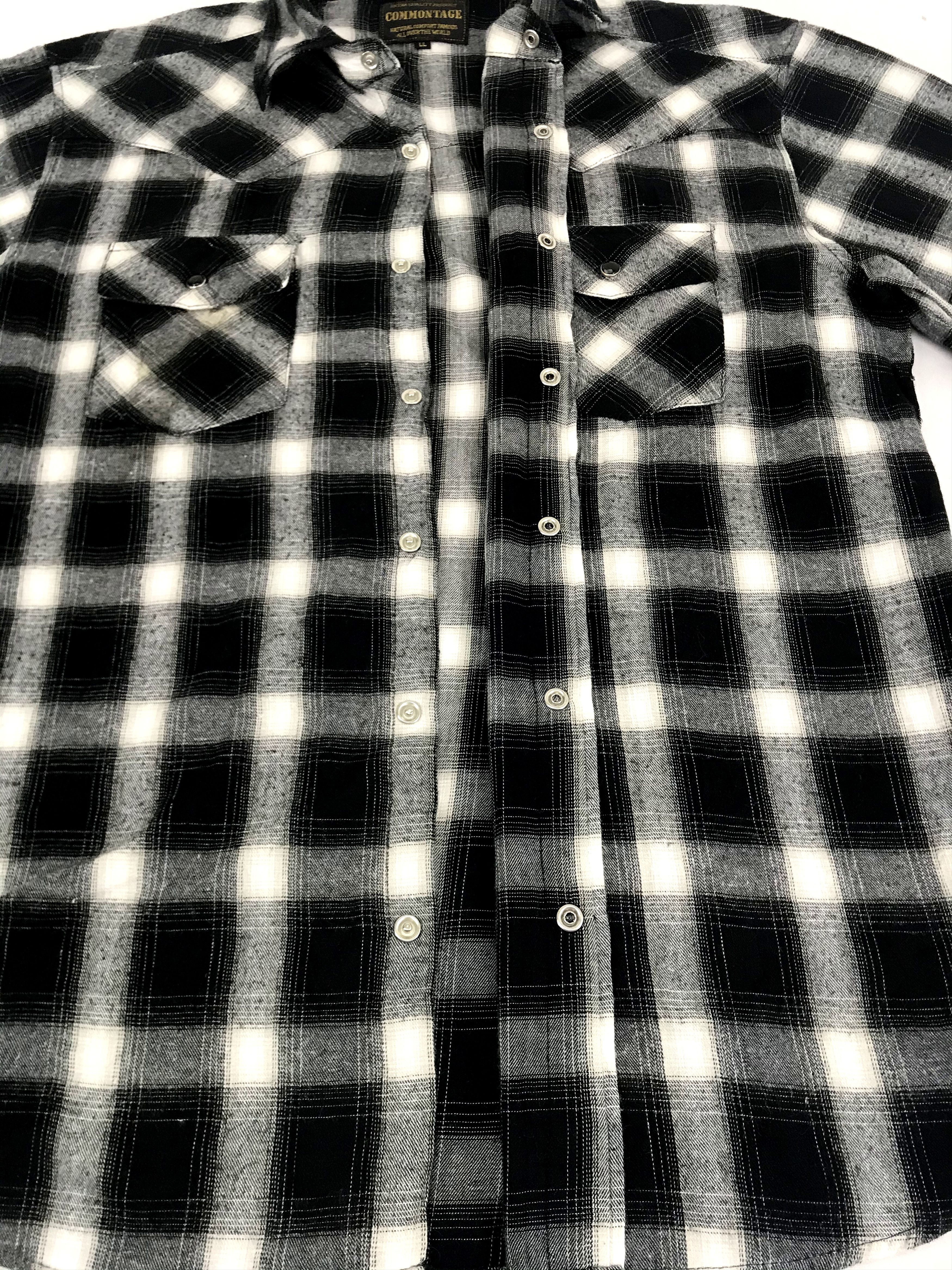 Flannel Vintage Style Commontage Flannel Shirt Double Pockets Size US L / EU 52-54 / 3 - 4 Thumbnail