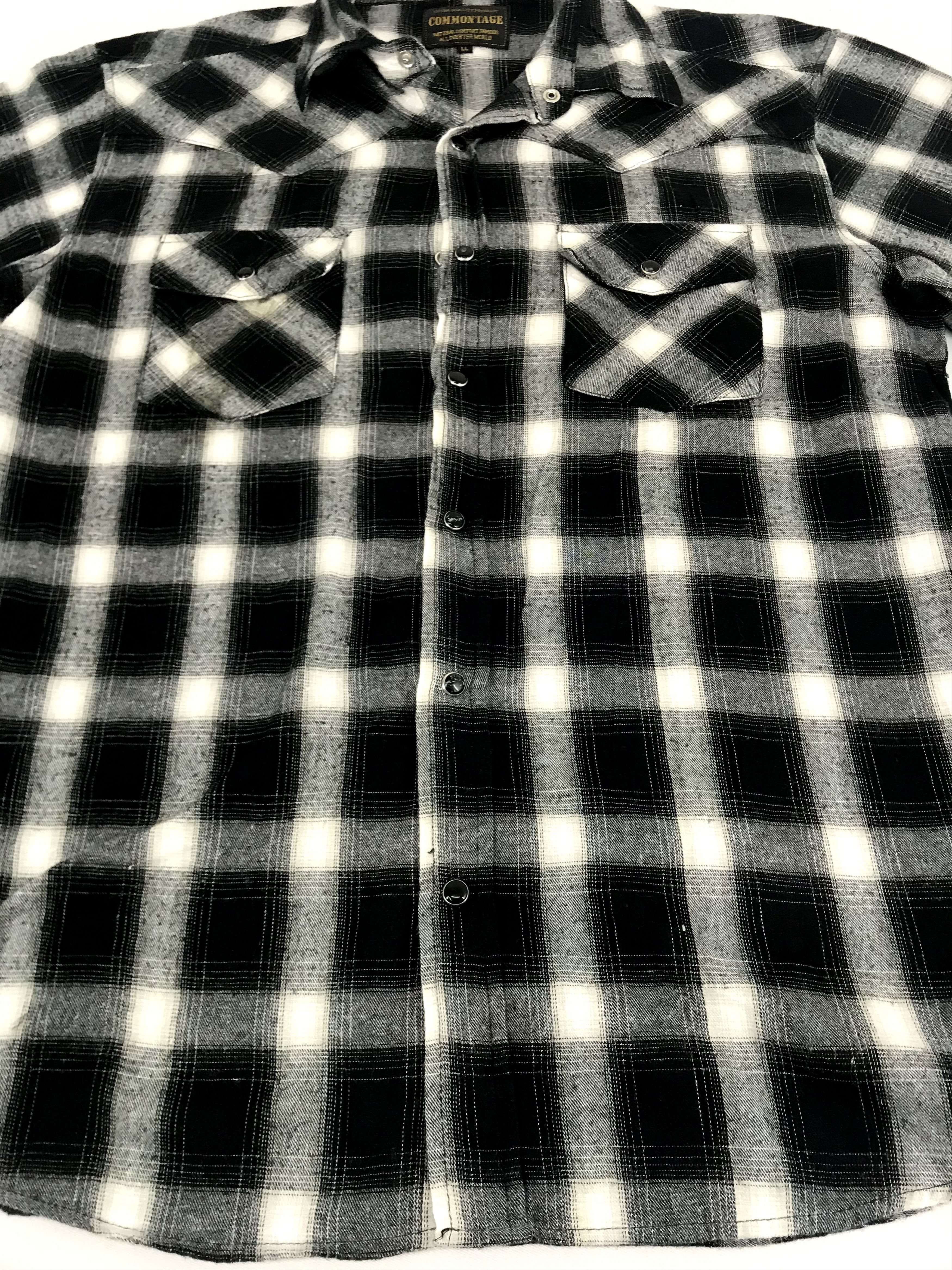 Flannel Vintage Style Commontage Flannel Shirt Double Pockets Size US L / EU 52-54 / 3 - 3 Thumbnail