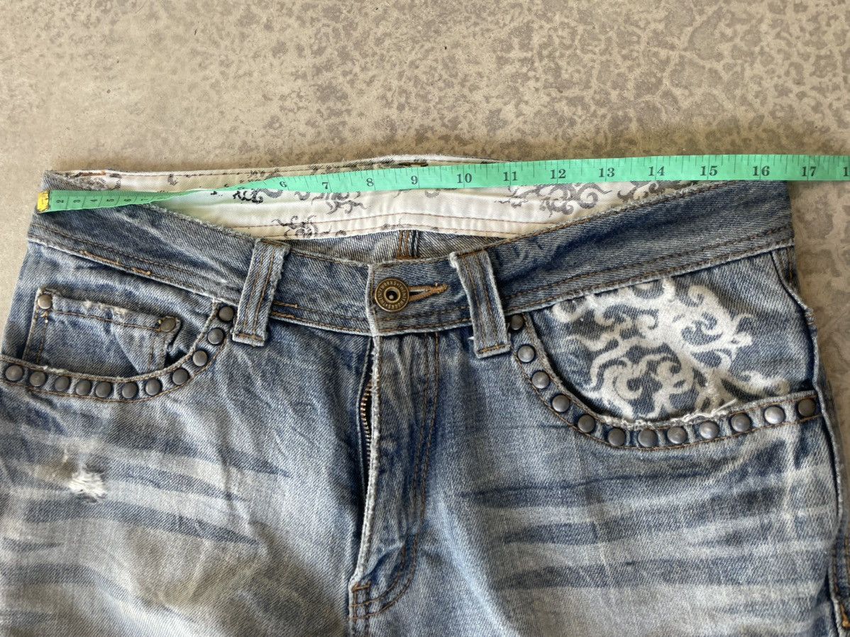 Hysteric Glamour TWENTY WORKS Distressed Studded Tribal Tattoo Slanted Cargo Size US 32 / EU 48 - 7 Thumbnail