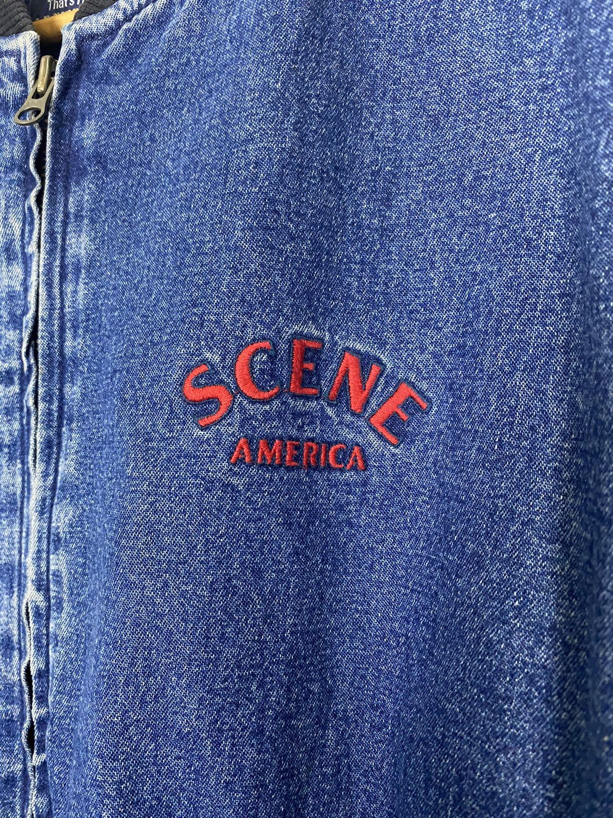 Denime × Vintage VINTAGE SCENE AMERICA DENIME BOMBER JACKET Size US L / EU 52-54 / 3 - 6 Thumbnail