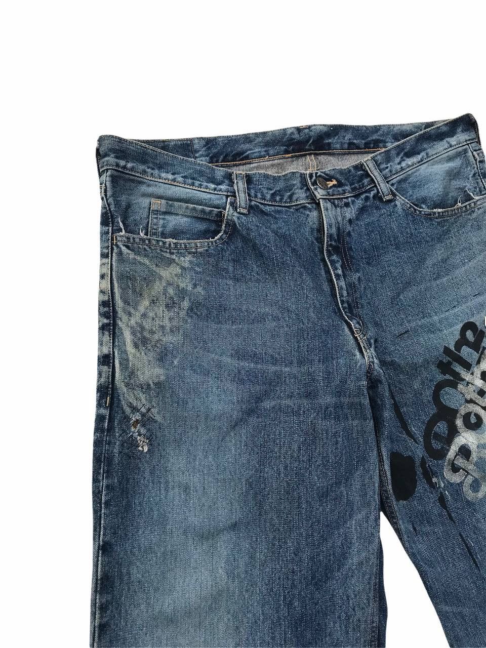 If Six Was Nine Japanese Brand Rebirth Distressed Streetwear Denim Pants Size US 37 - 4 Thumbnail