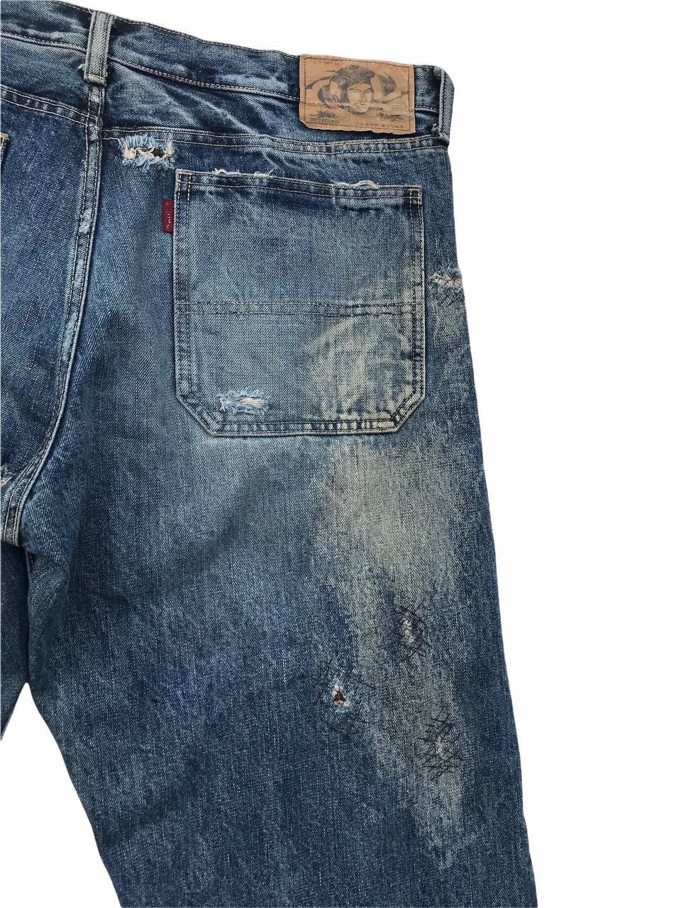 If Six Was Nine Japanese Brand Rebirth Distressed Streetwear Denim Pants Size US 37 - 9 Thumbnail