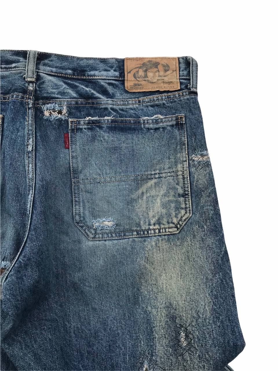 If Six Was Nine Japanese Brand Rebirth Distressed Streetwear Denim Pants Size US 37 - 10 Thumbnail