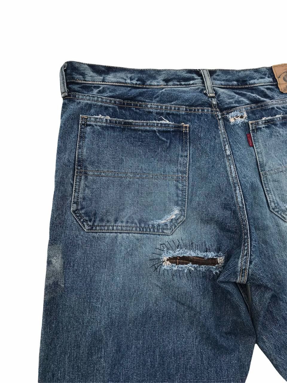 If Six Was Nine Japanese Brand Rebirth Distressed Streetwear Denim Pants Size US 37 - 11 Thumbnail