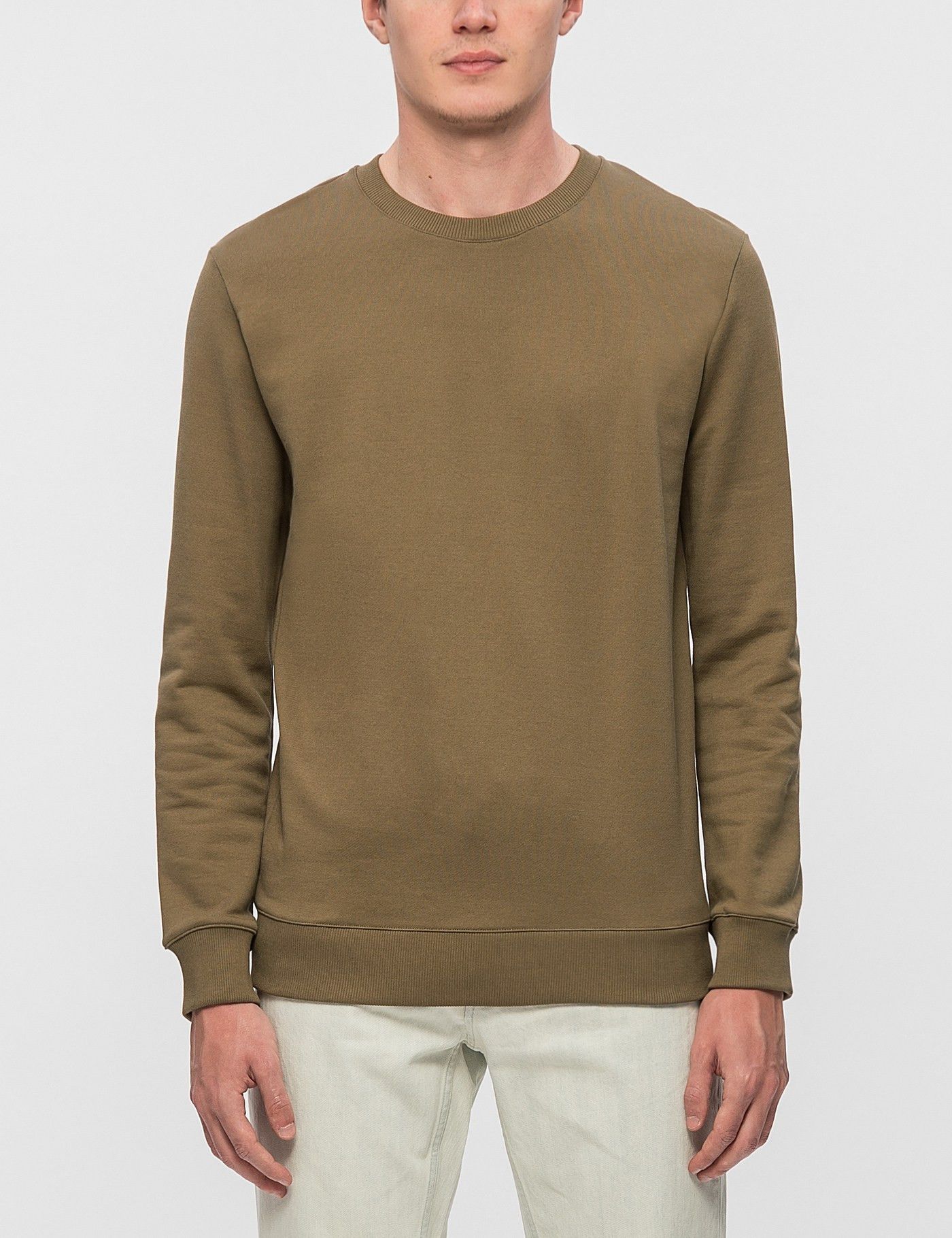 A.P.C. Bros Crew Sweatshirt - Beige Fonce Size US S / EU 44-46 / 1 - 1 Thumbnail