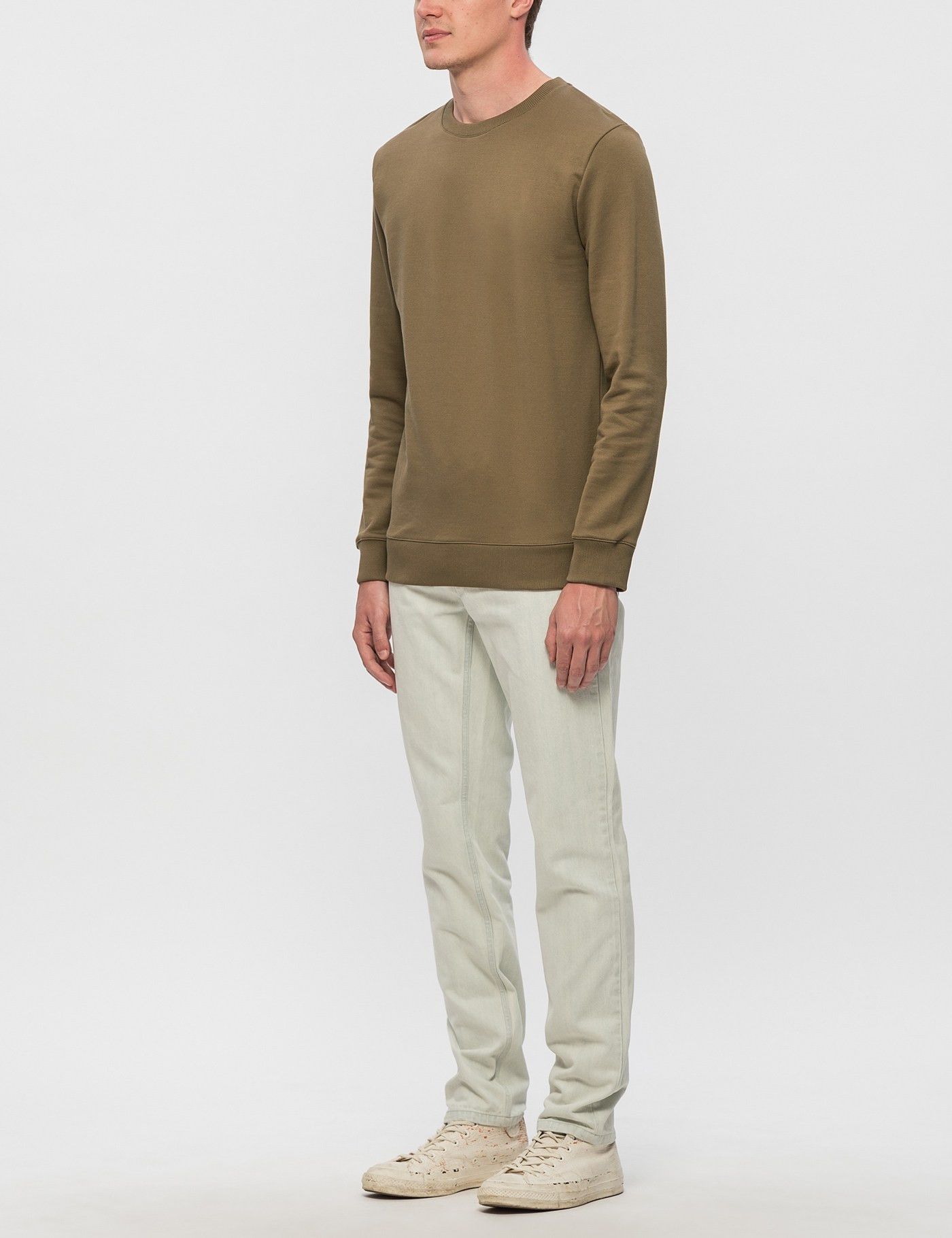 A.P.C. Bros Crew Sweatshirt - Beige Fonce Size US S / EU 44-46 / 1 - 4 Thumbnail