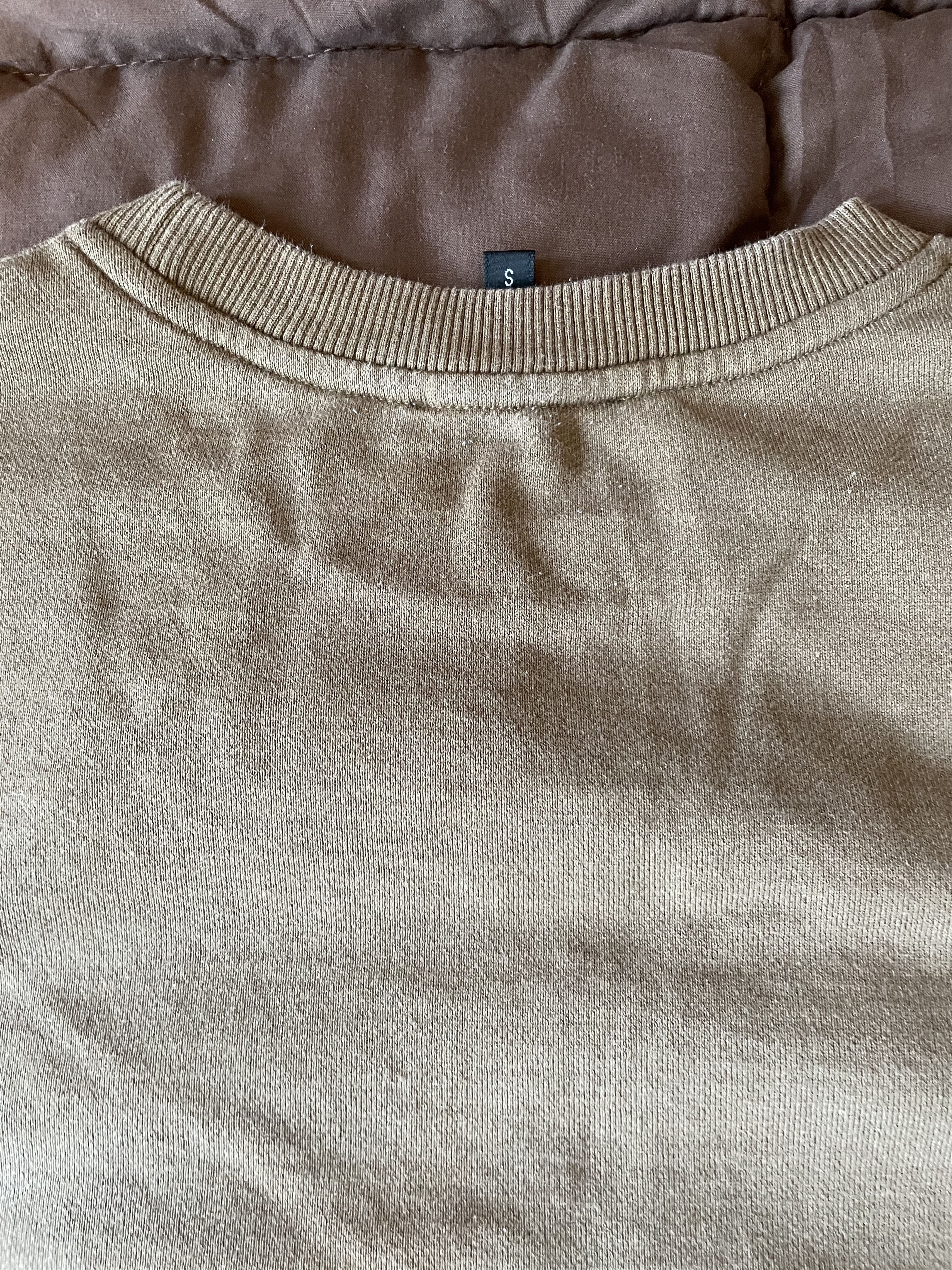 A.P.C. Bros Crew Sweatshirt - Beige Fonce Size US S / EU 44-46 / 1 - 7 Thumbnail
