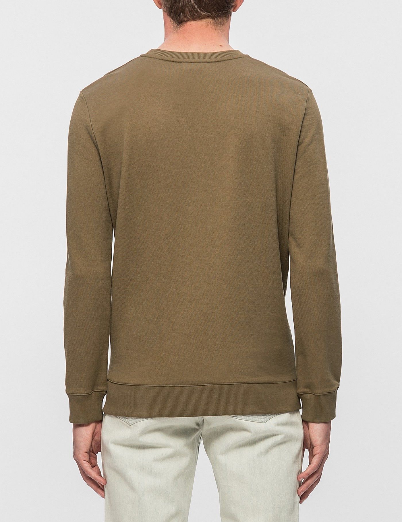 A.P.C. Bros Crew Sweatshirt - Beige Fonce Size US S / EU 44-46 / 1 - 2 Thumbnail