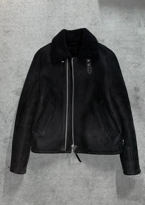Allsaints Allsaints Shearling Leather Jacket | Grailed