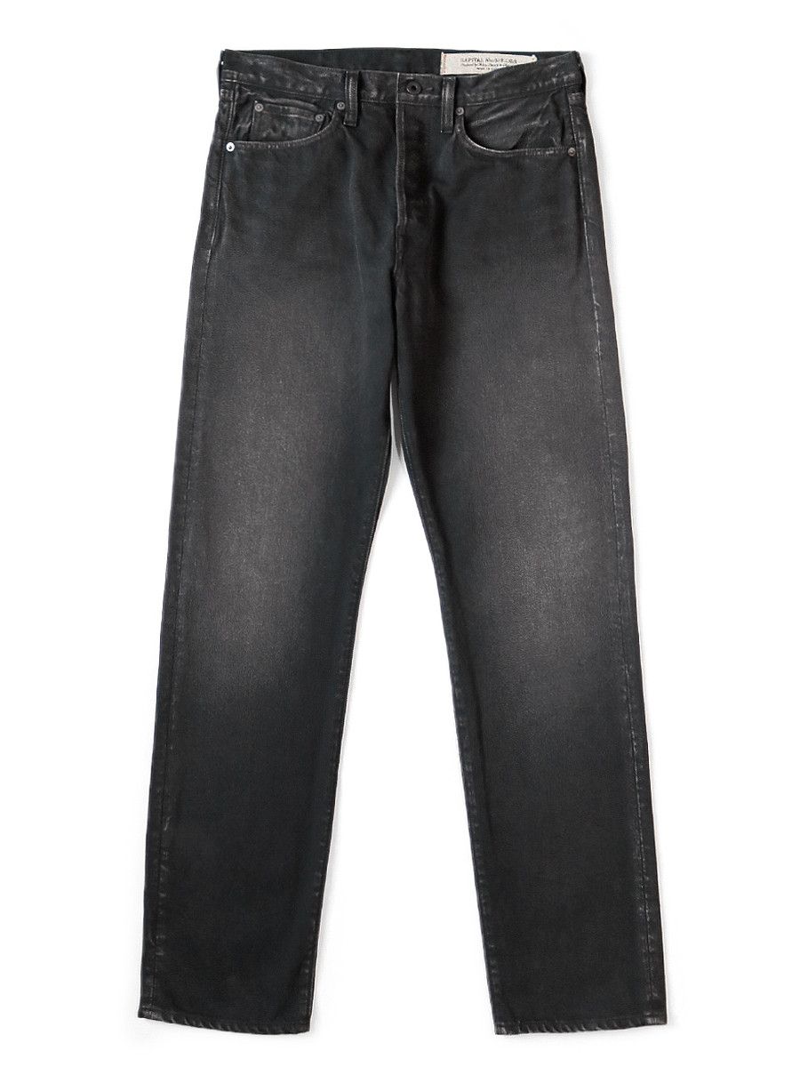 image of Kapital 14Oz Black Denim 5P Monkey Cisco Jeans, Men's (Size 30)