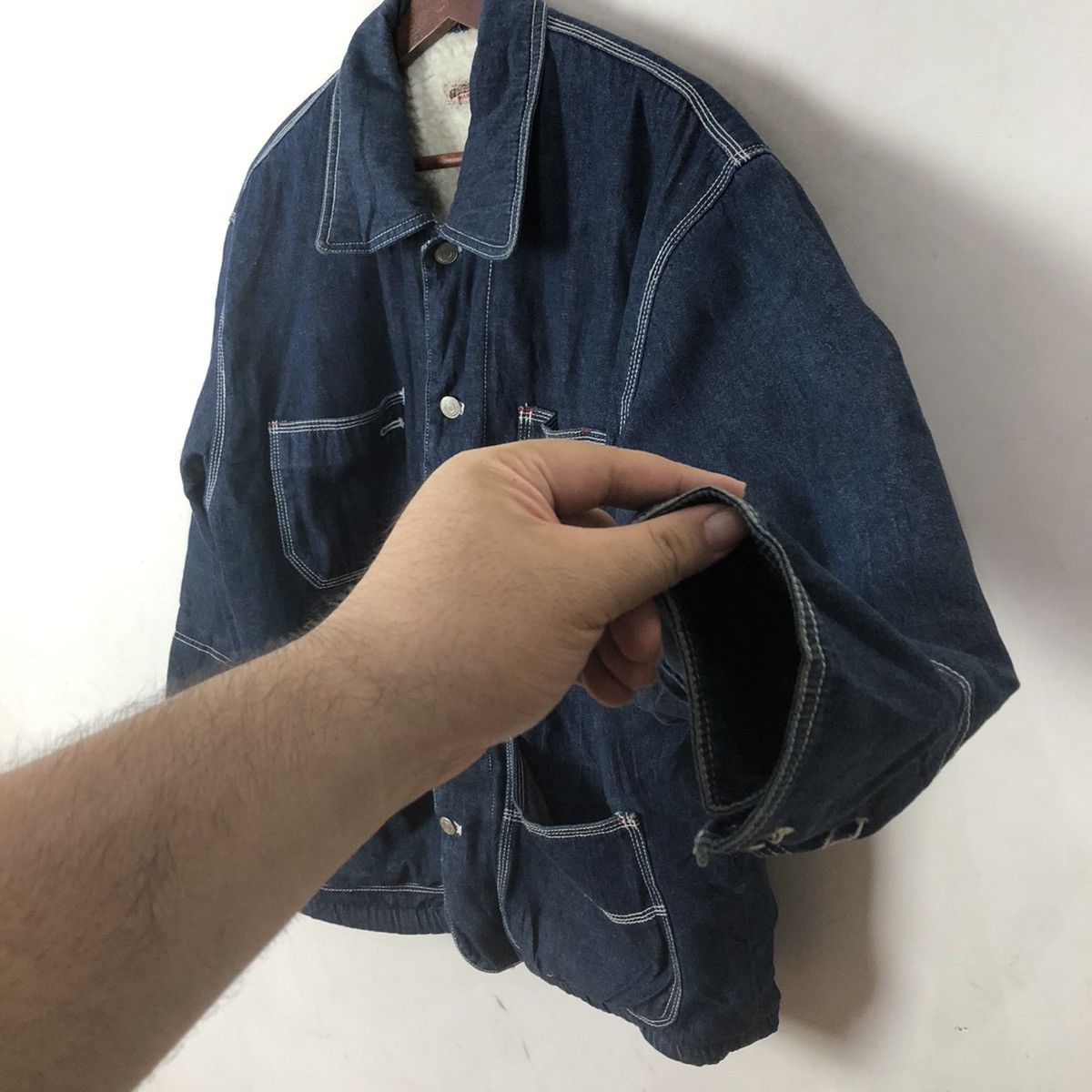 Japanese Brand KARUSHU DENIM JACKET PATCHWORK INSPIRED BY BLUE BLUE JAPAN Size US S / EU 44-46 / 1 - 6 Thumbnail