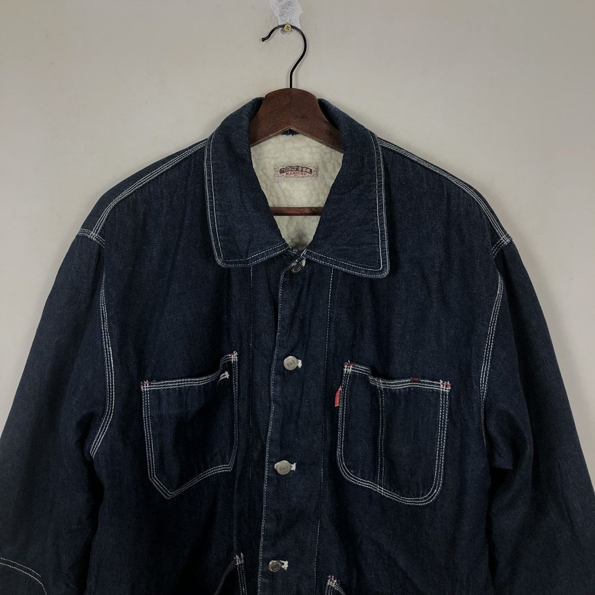 Japanese Brand KARUSHU DENIM JACKET PATCHWORK INSPIRED BY BLUE BLUE JAPAN Size US S / EU 44-46 / 1 - 3 Thumbnail