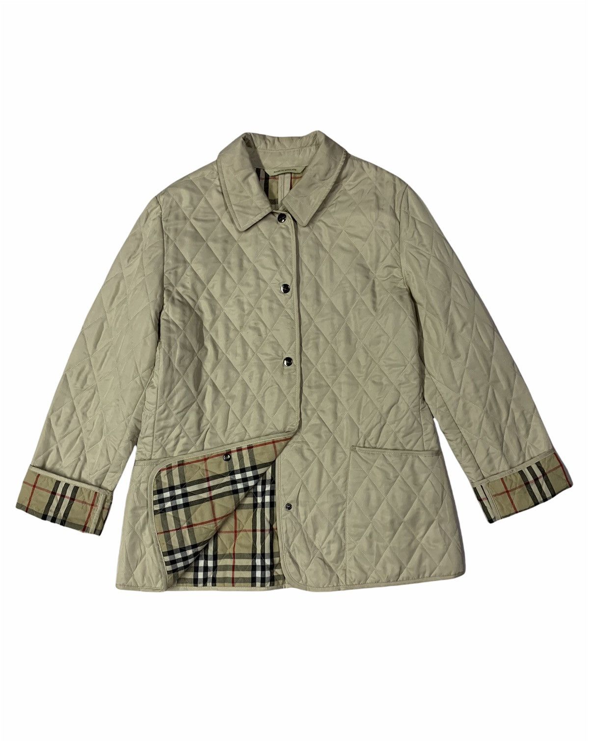 Burberry 🔥BURBERRY QUILTED JACKETS NOVACHECK Size US M / EU 48-50 / 2 - 2 Thumbnail