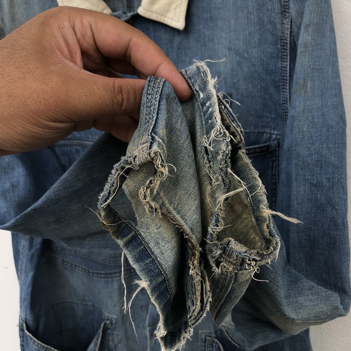 Blue Blue Japan BLUE BLUE JAPAN SHIRT BUTTON UPS DISTRESSED DESIGN Size US M / EU 48-50 / 2 - 9 Thumbnail