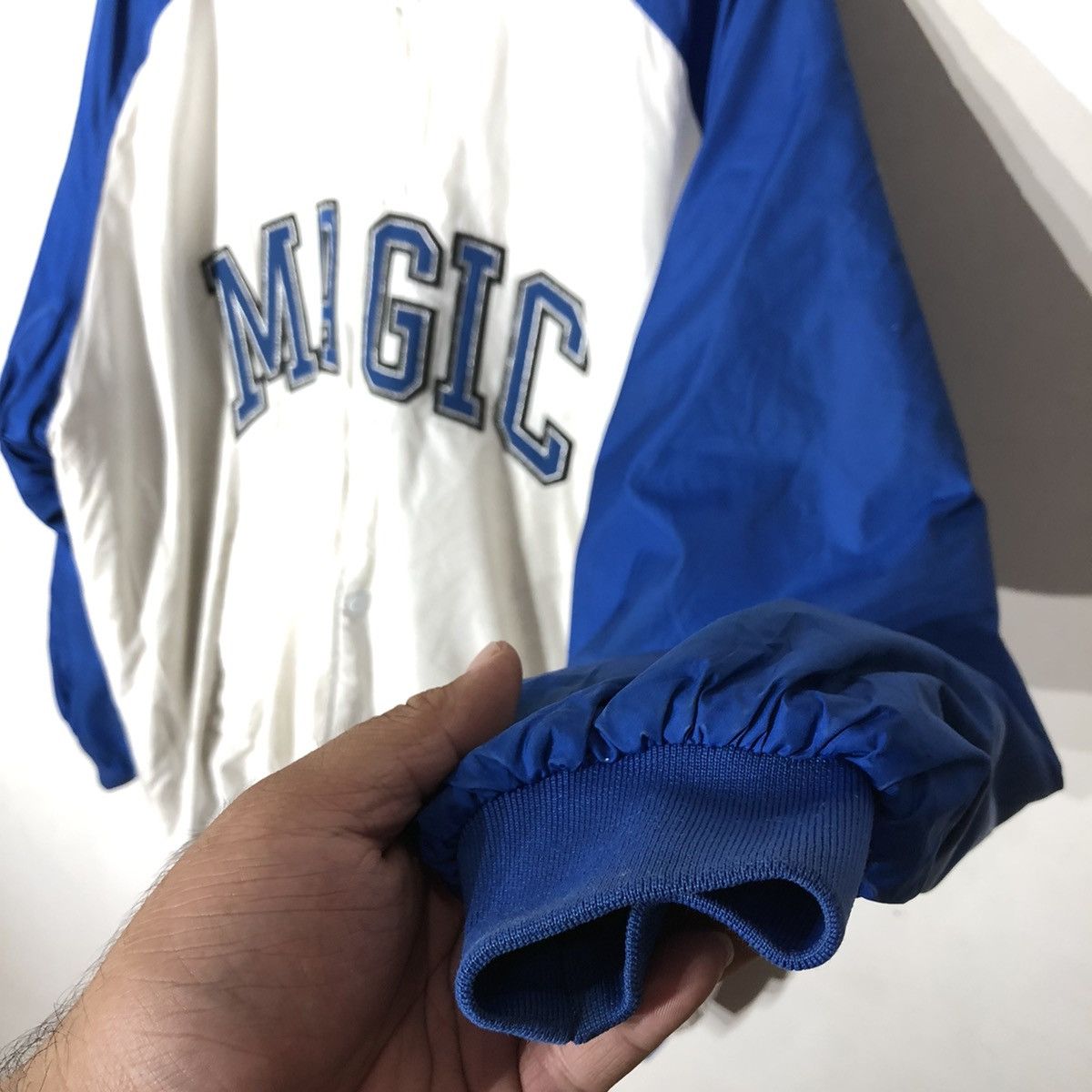 NBA VINTAGE NBA TEAM MAGIC BUTTON VARSITY JACKET Size US XXL / EU 58 / 5 - 6 Thumbnail